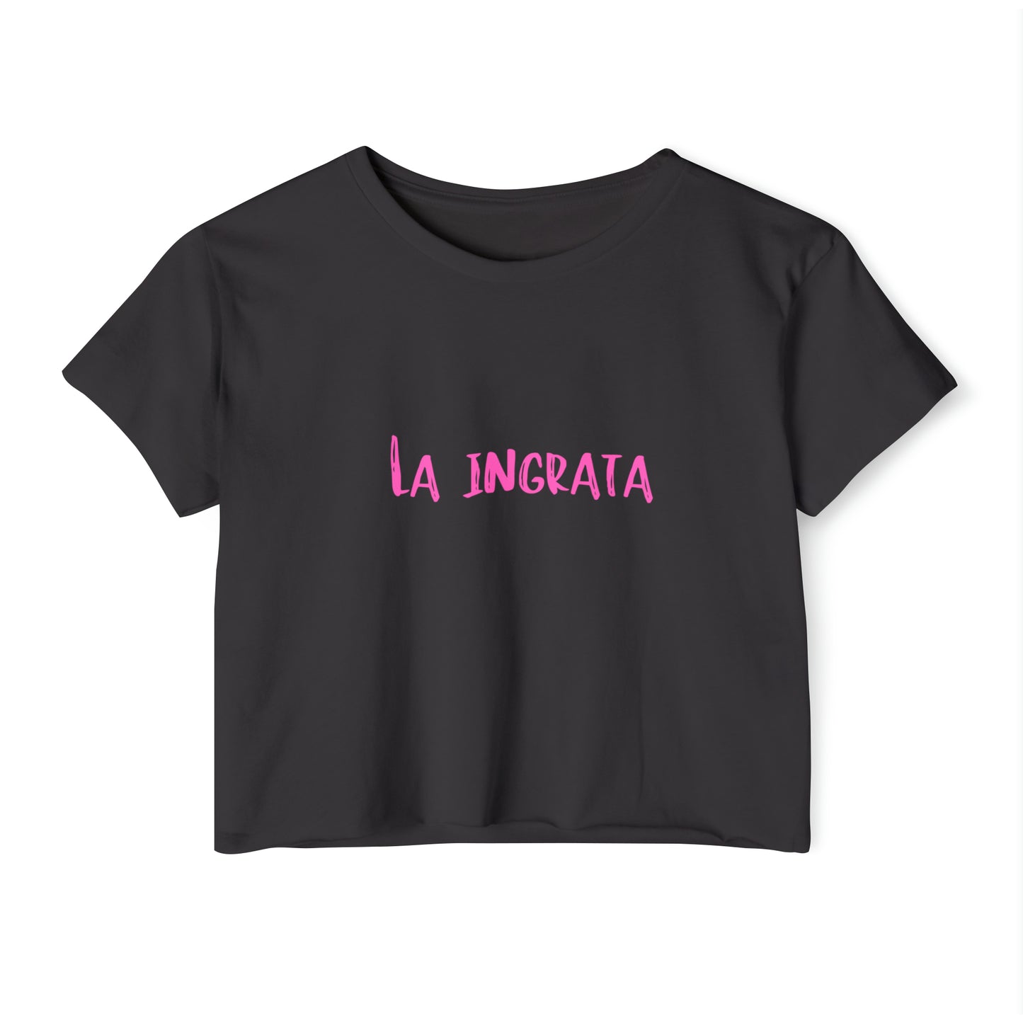 Festival Shirt: Women's La Ingrata Festival Crop Top, Music Shirt, Spanish Shirt, Spanglish Shirt, Camiseta para Mujer, Top para Mujer