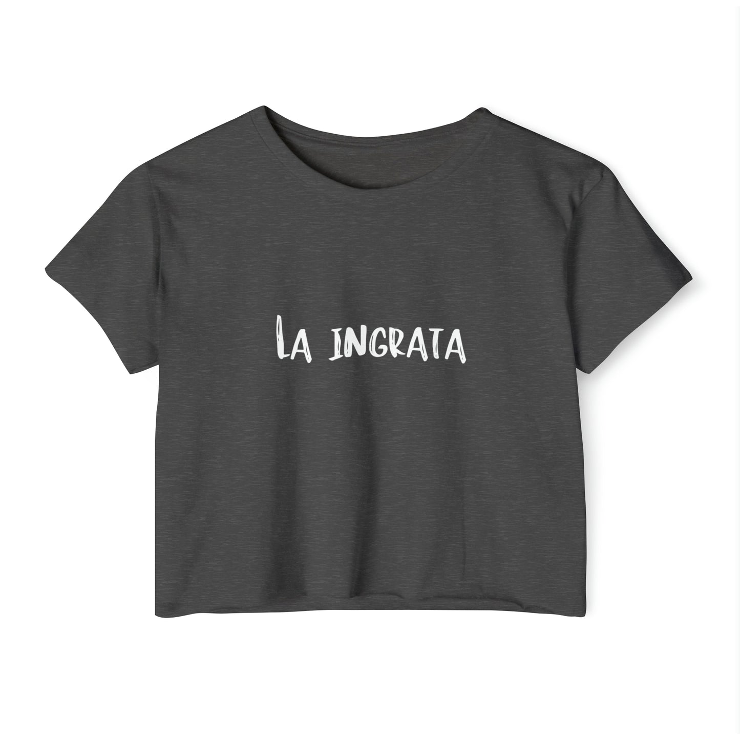 Festival Shirt: Women's La Ingrata Festival Crop Top, Music Shirt, Spanish Shirt, Spanglish Shirt, Camiseta para Mujer, Top para Mujer