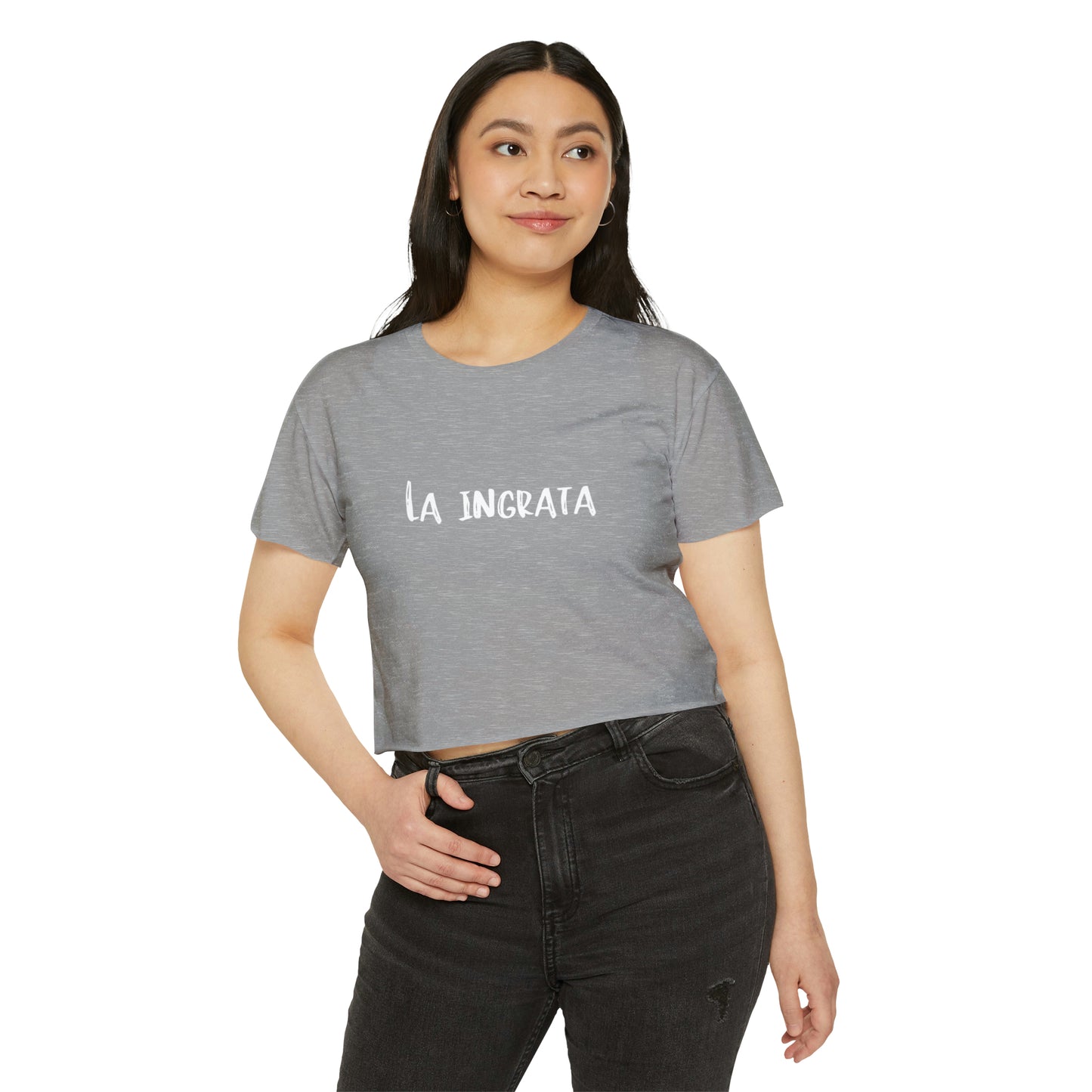 Festival Shirt: Women's La Ingrata Festival Crop Top, Music Shirt, Spanish Shirt, Spanglish Shirt, Camiseta para Mujer, Top para Mujer
