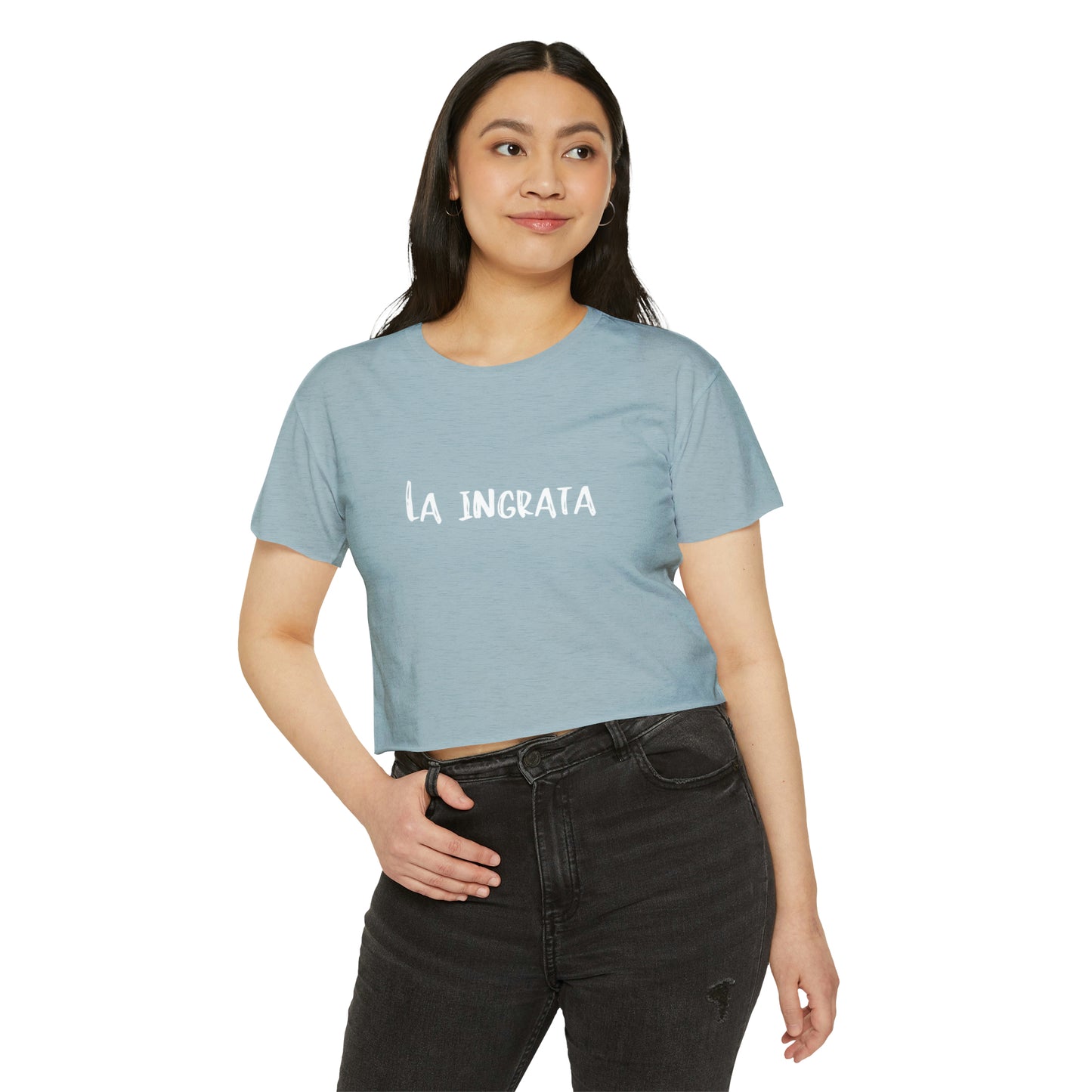 Festival Shirt: Women's La Ingrata Festival Crop Top, Music Shirt, Spanish Shirt, Spanglish Shirt, Camiseta para Mujer, Top para Mujer