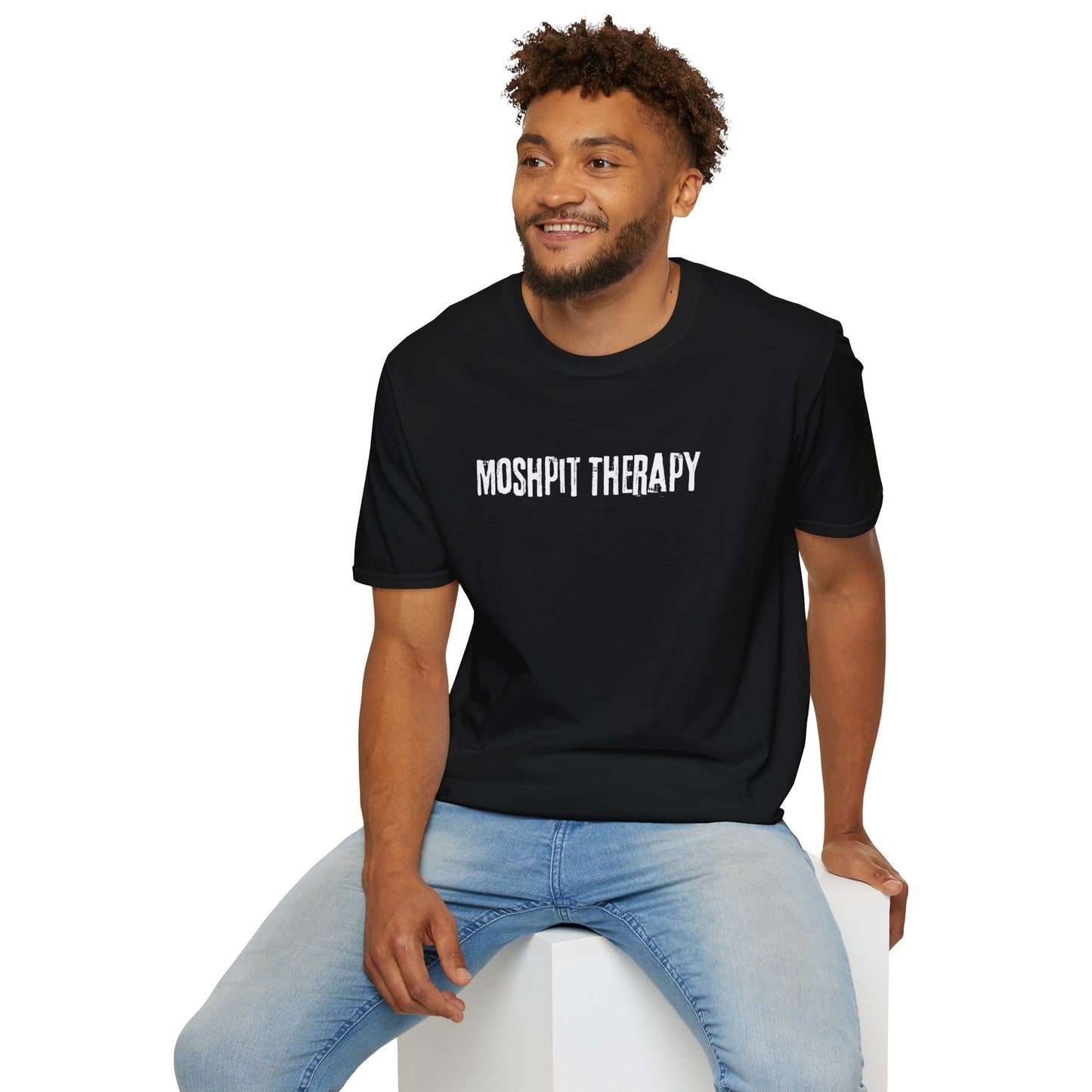 Men's Festival Tee: Moshpit Therapy - Concert Tee, Music Tee