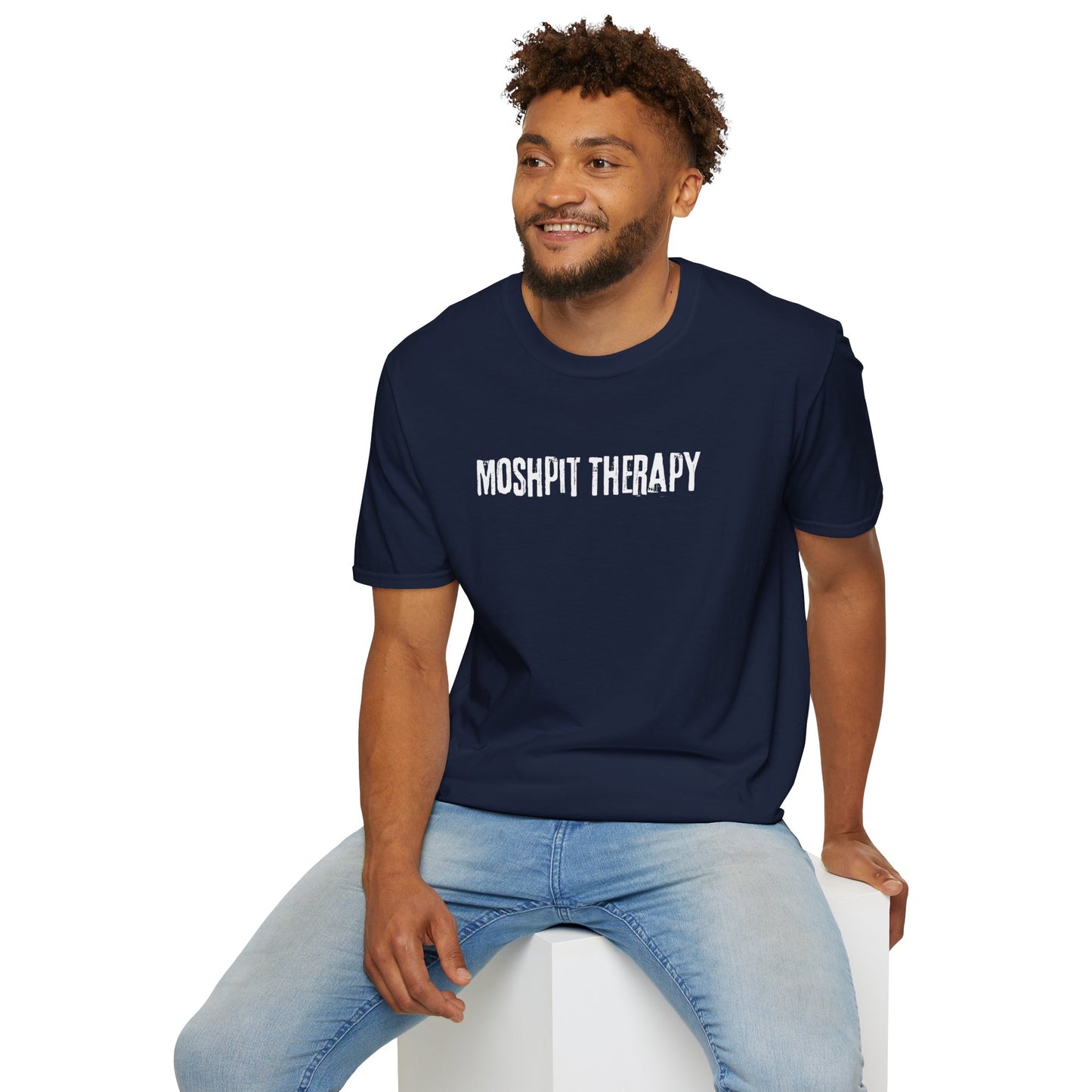 Men's Festival Tee: Moshpit Therapy - Concert Tee, Music Tee