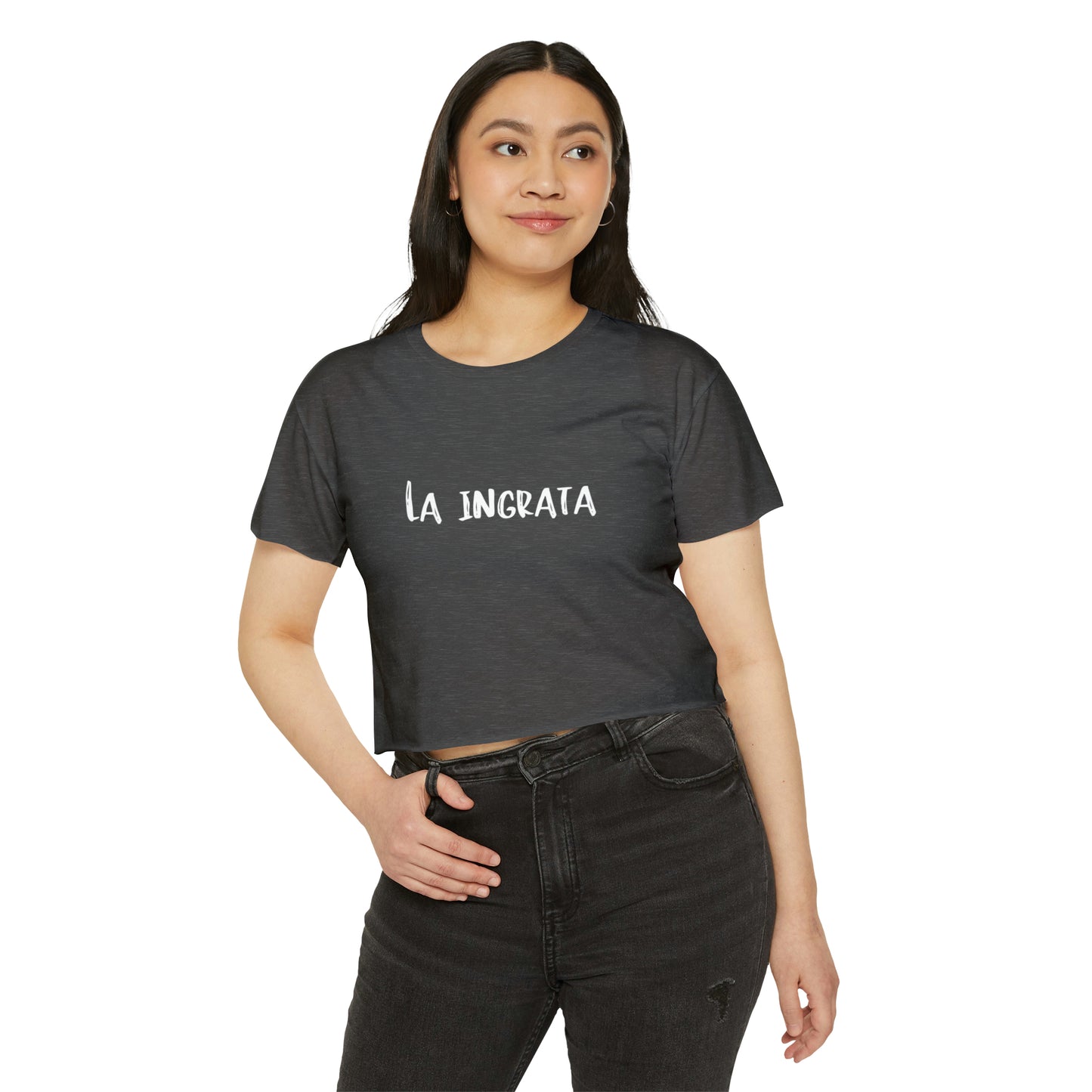 Festival Shirt: Women's La Ingrata Festival Crop Top, Music Shirt, Spanish Shirt, Spanglish Shirt, Camiseta para Mujer, Top para Mujer