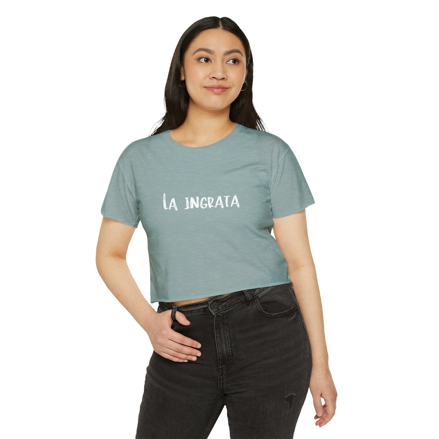 Festival Shirt: Women's La Ingrata Festival Crop Top, Music Shirt, Spanish Shirt, Spanglish Shirt, Camiseta para Mujer, Top para Mujer