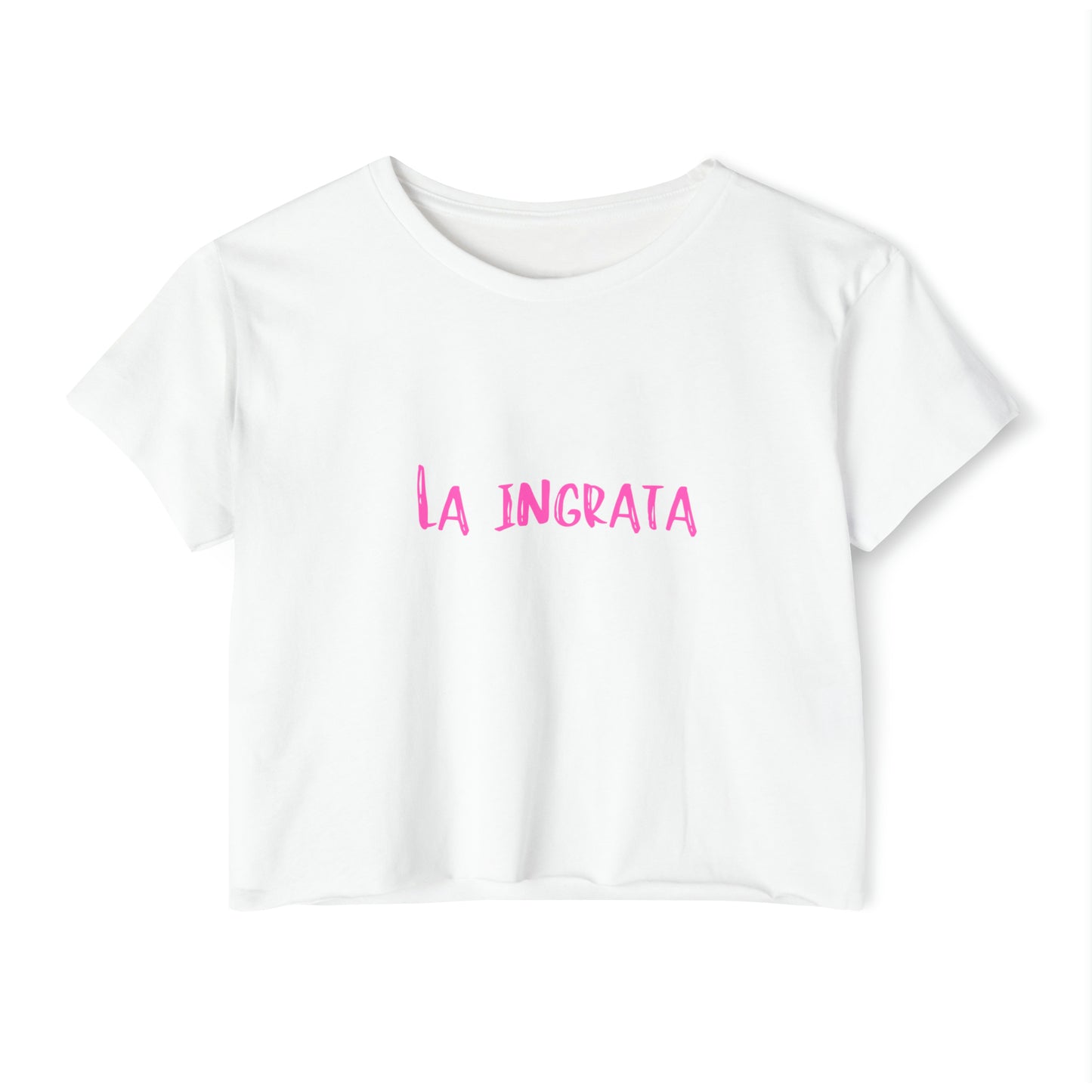 Festival Shirt: Women's La Ingrata Festival Crop Top, Music Shirt, Spanish Shirt, Spanglish Shirt, Camiseta para Mujer, Top para Mujer