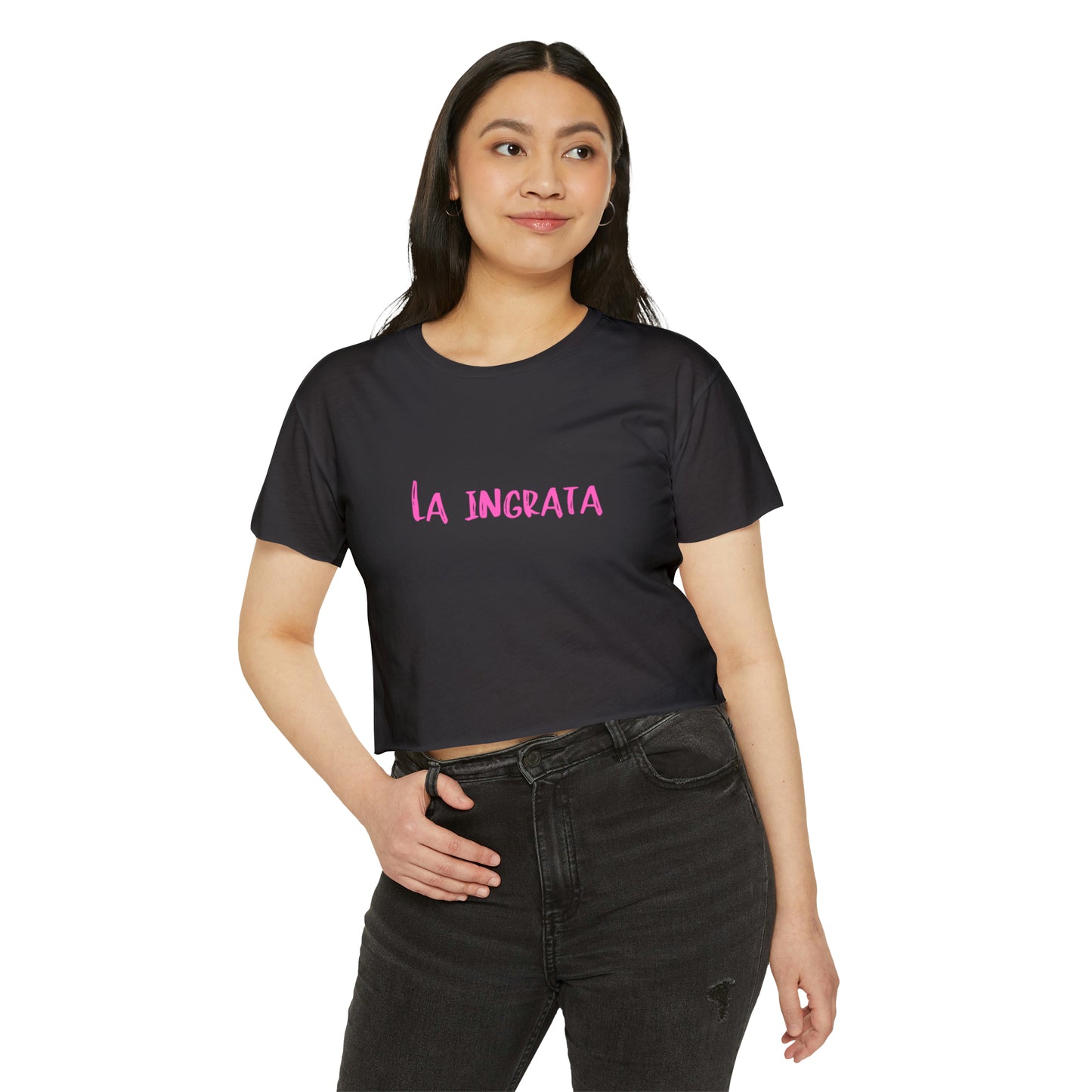 Festival Shirt: Women's La Ingrata Festival Crop Top, Music Shirt, Spanish Shirt, Spanglish Shirt, Camiseta para Mujer, Top para Mujer