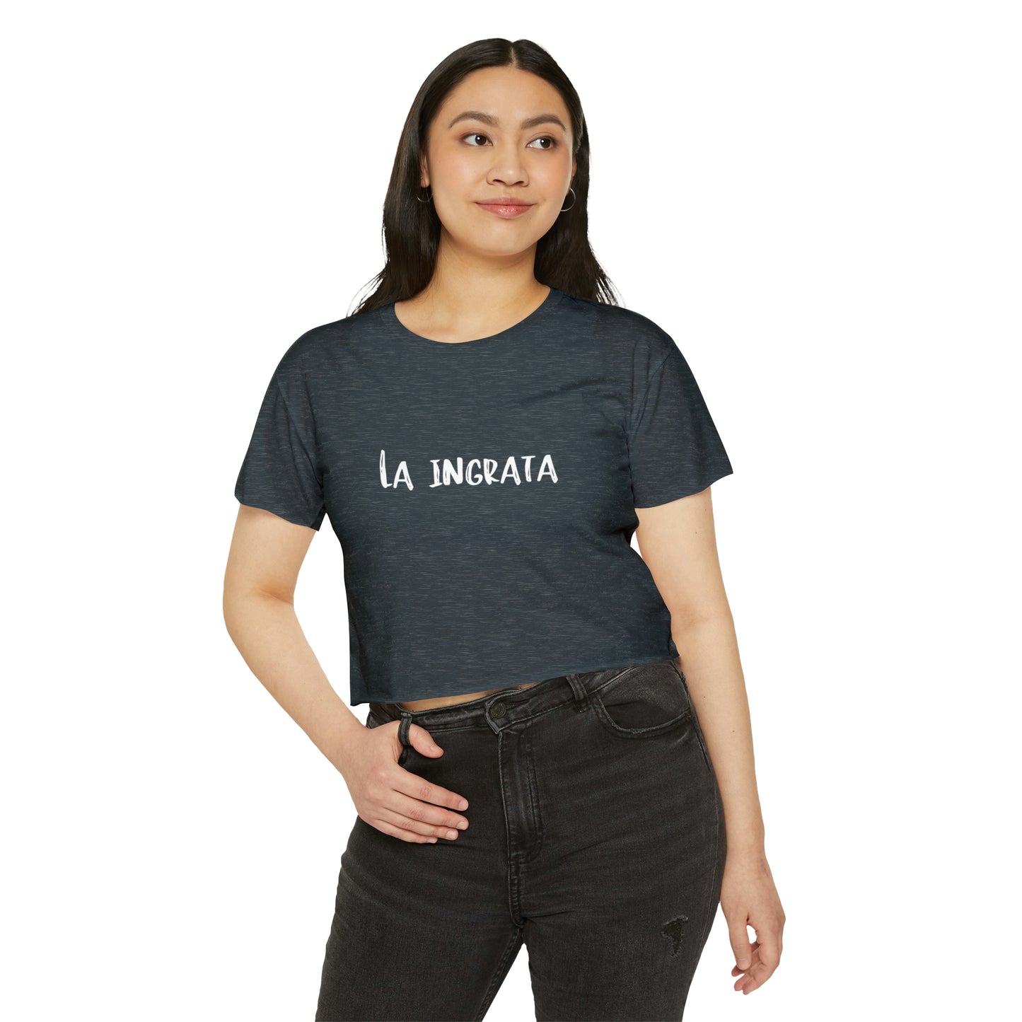 Festival Shirt: Women's La Ingrata Festival Crop Top, Music Shirt, Spanish Shirt, Spanglish Shirt, Camiseta para Mujer, Top para Mujer