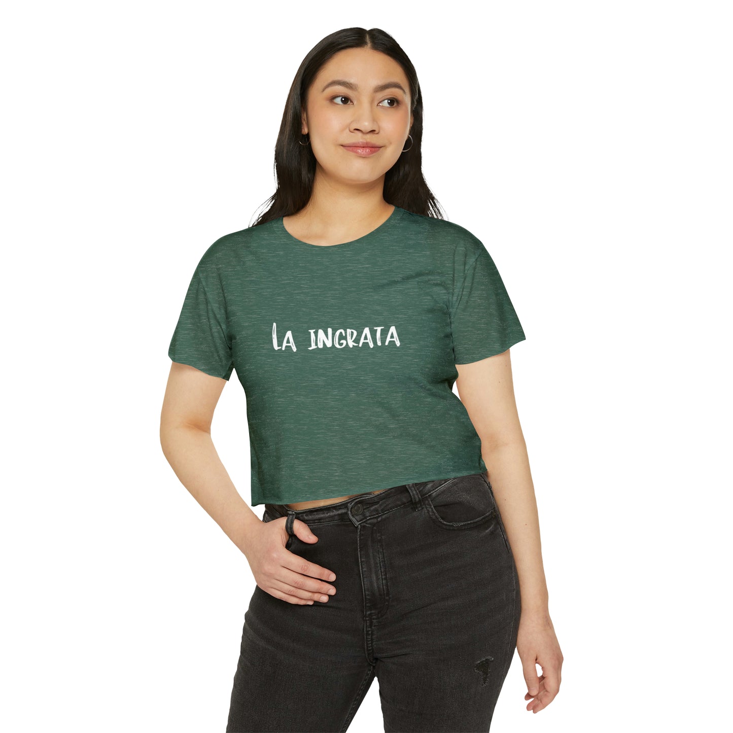 Festival Shirt: Women's La Ingrata Festival Crop Top, Music Shirt, Spanish Shirt, Spanglish Shirt, Camiseta para Mujer, Top para Mujer