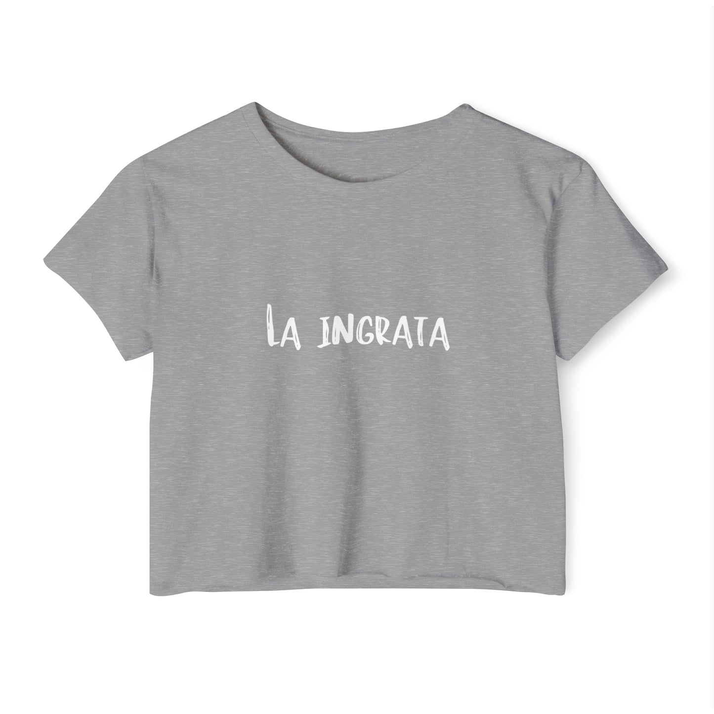 Festival Shirt: Women's La Ingrata Festival Crop Top, Music Shirt, Spanish Shirt, Spanglish Shirt, Camiseta para Mujer, Top para Mujer