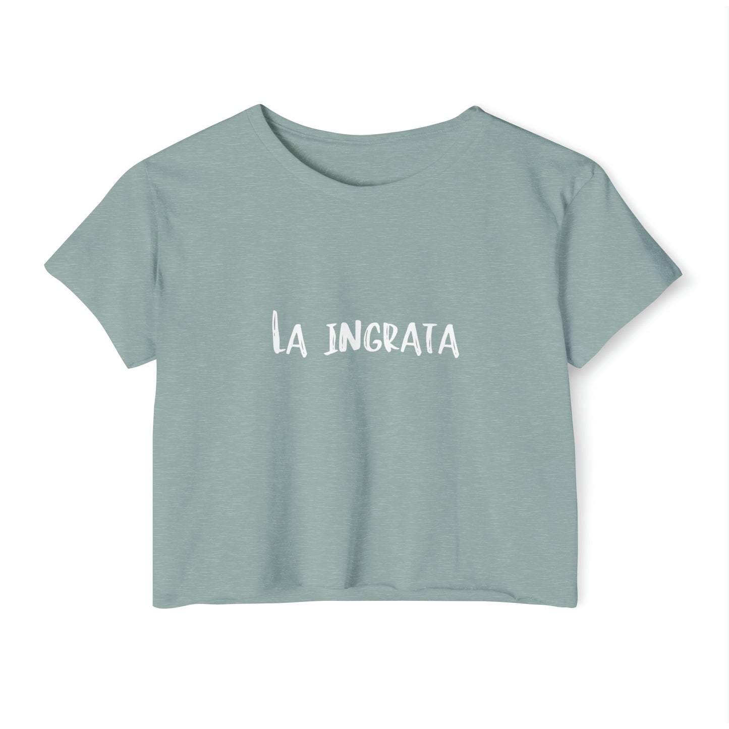 Festival Shirt: Women's La Ingrata Festival Crop Top, Music Shirt, Spanish Shirt, Spanglish Shirt, Camiseta para Mujer, Top para Mujer