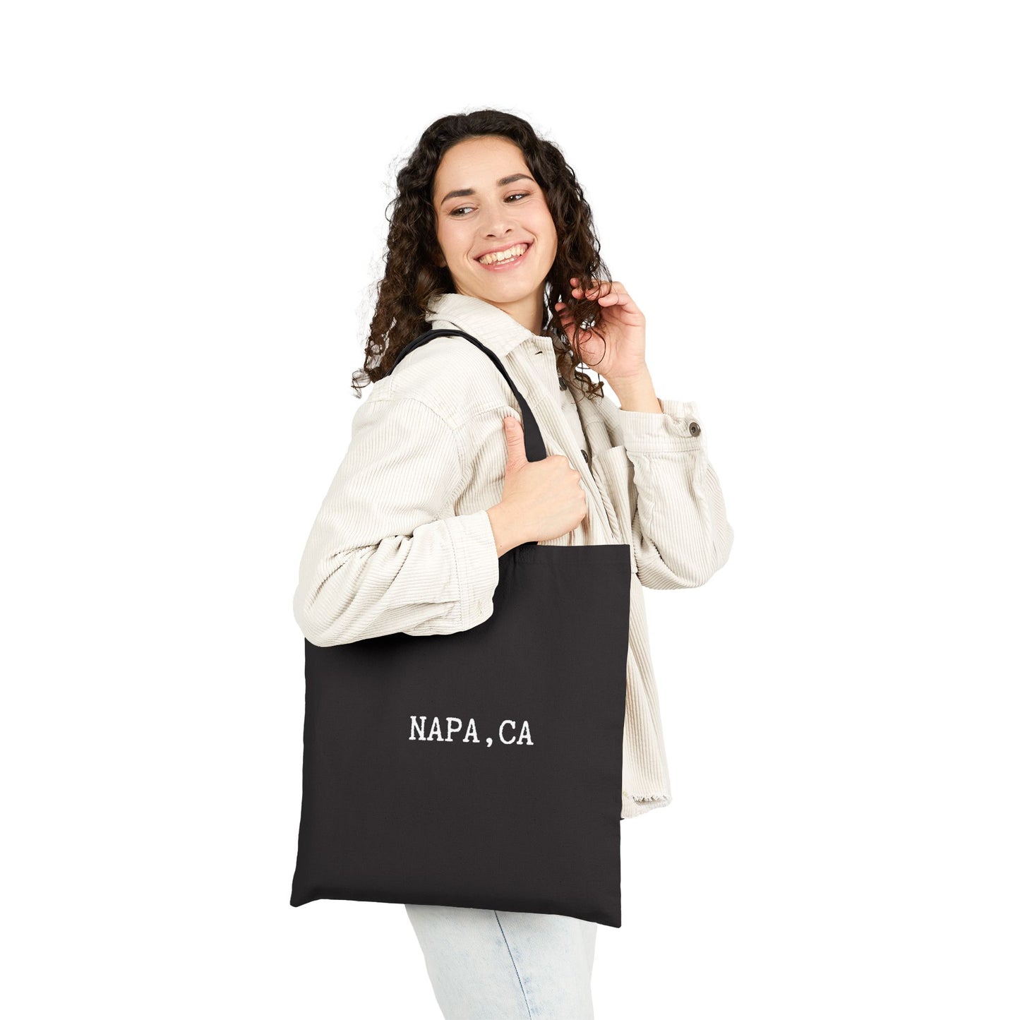 Napa, CA Wine Crusher Cotton Canvas Tote Bag - Stylish & Eco-Friendly Carryall