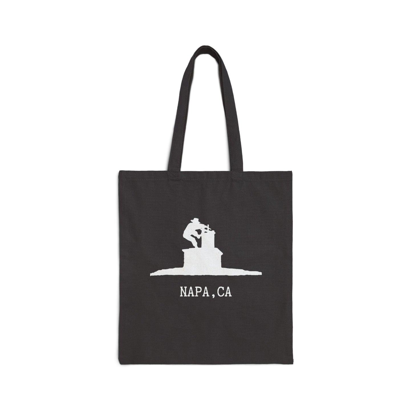 Napa, CA Wine Crusher Cotton Canvas Tote Bag - Stylish & Eco-Friendly Carryall