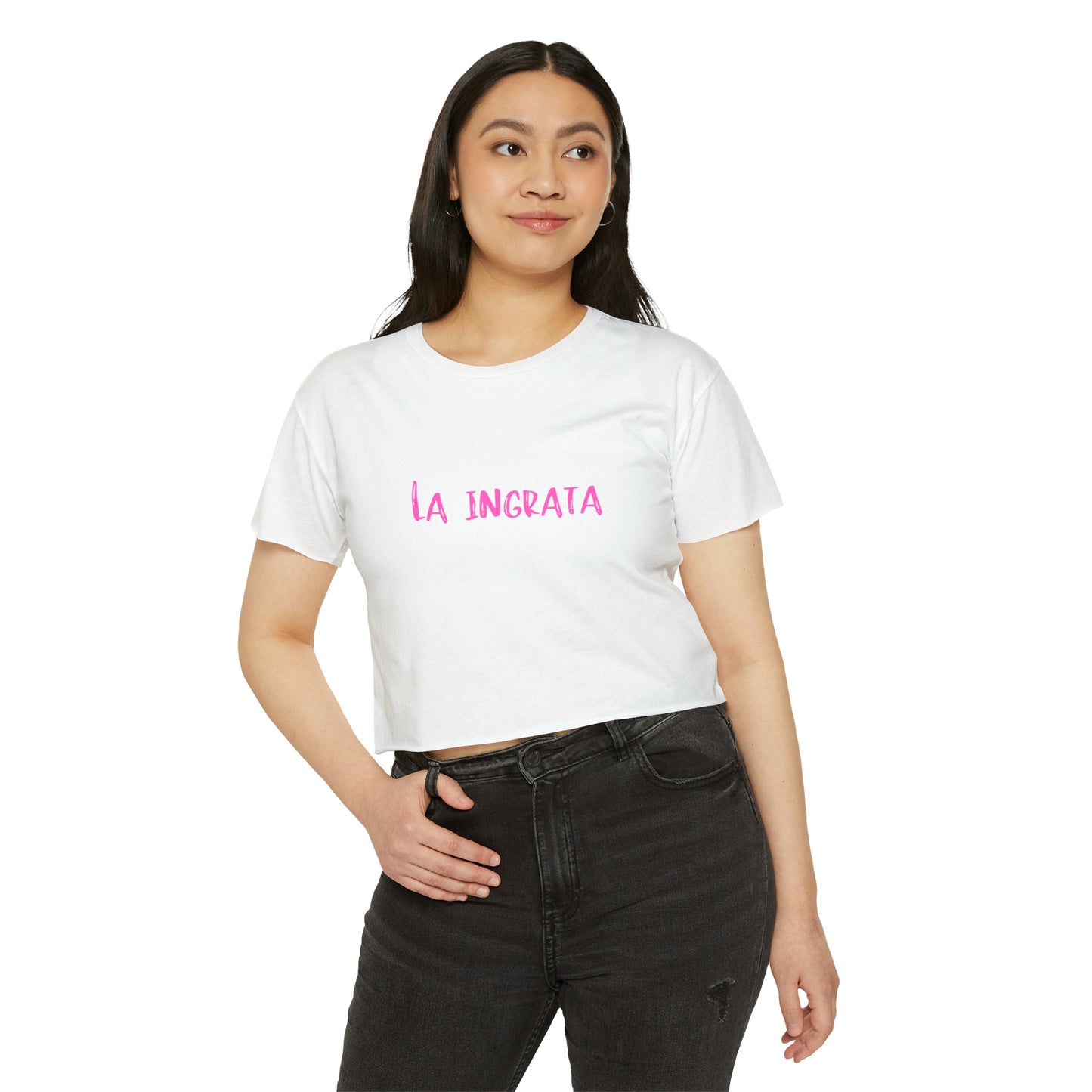 Festival Shirt: Women's La Ingrata Festival Crop Top, Music Shirt, Spanish Shirt, Spanglish Shirt, Camiseta para Mujer, Top para Mujer
