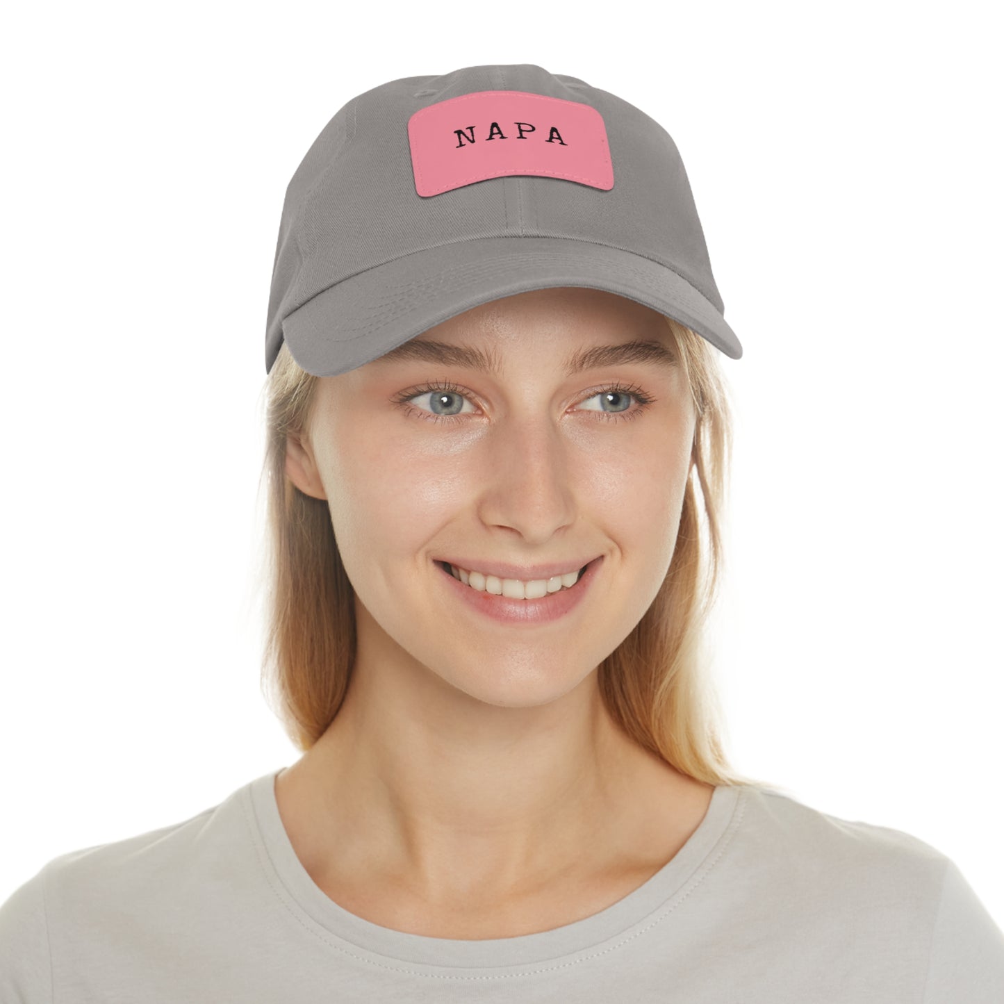 Napa Hat with Leather Patch (Rectangle)