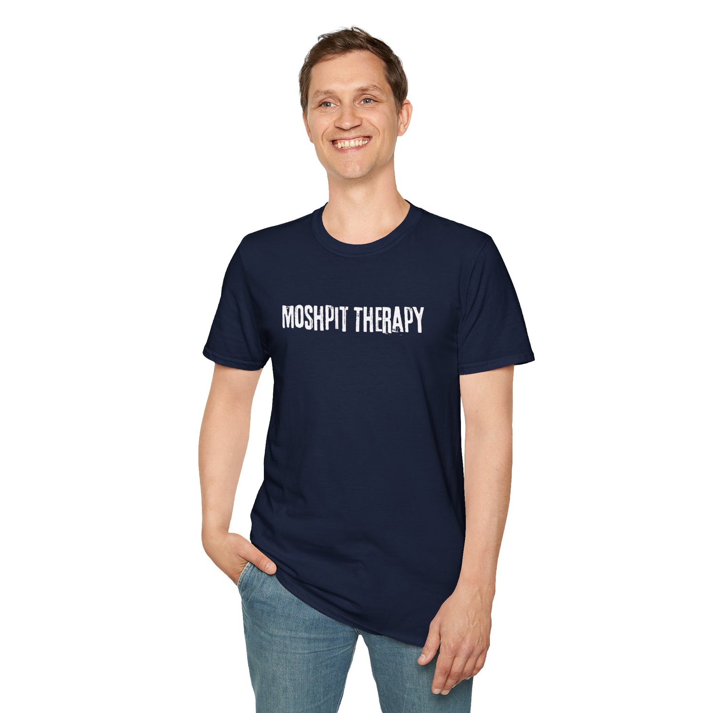 Men's Festival Tee: Moshpit Therapy - Concert Tee, Music Tee