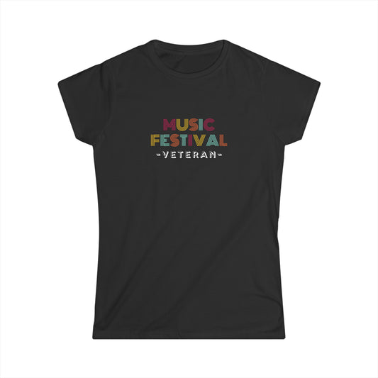 Festival Shirt: Women's Music Festival Veteran Tee, Music Shirt, Concert Shirt, Festival Tee,