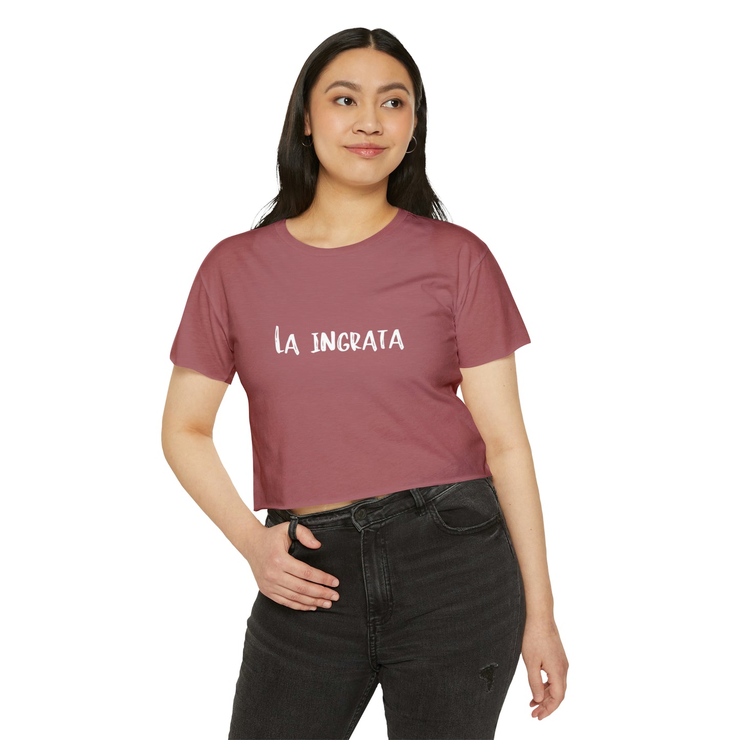 Festival Shirt: Women's La Ingrata Festival Crop Top, Music Shirt, Spanish Shirt, Spanglish Shirt, Camiseta para Mujer, Top para Mujer
