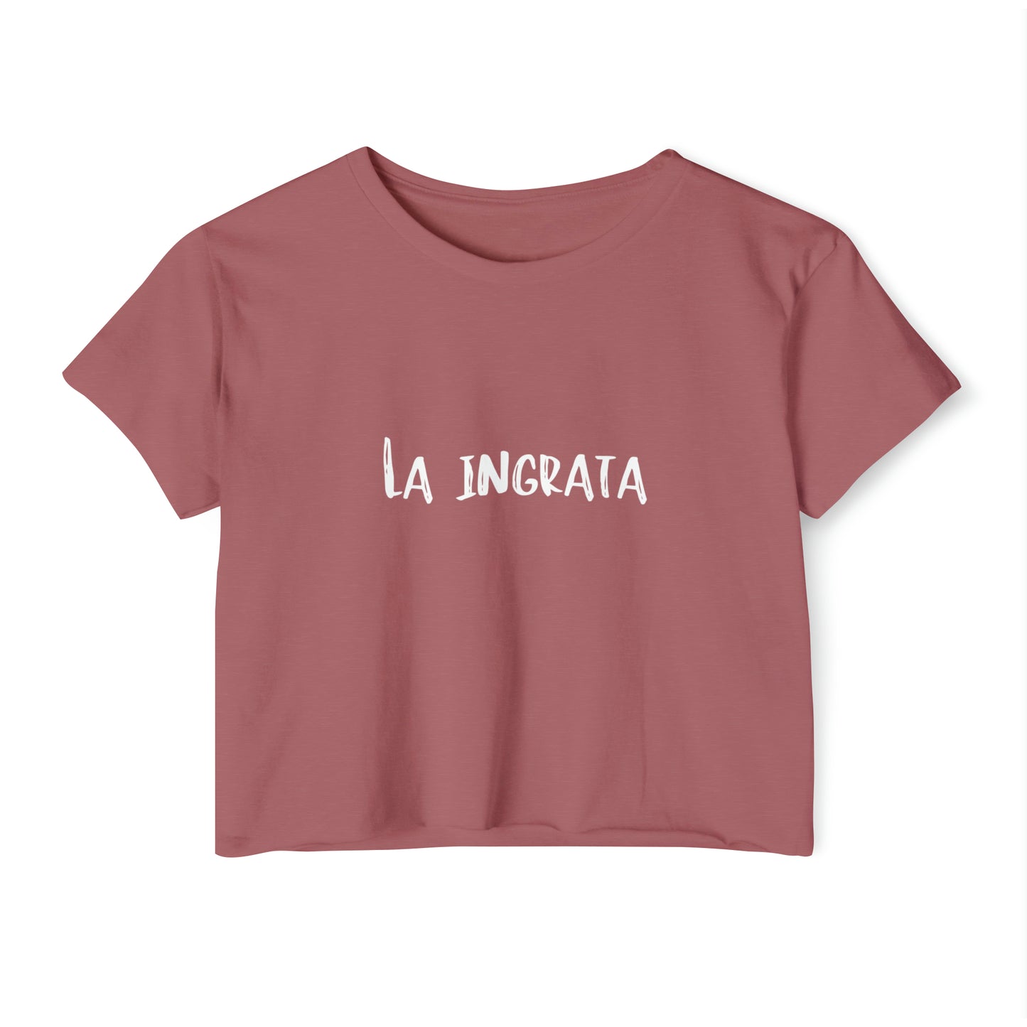 Festival Shirt: Women's La Ingrata Festival Crop Top, Music Shirt, Spanish Shirt, Spanglish Shirt, Camiseta para Mujer, Top para Mujer