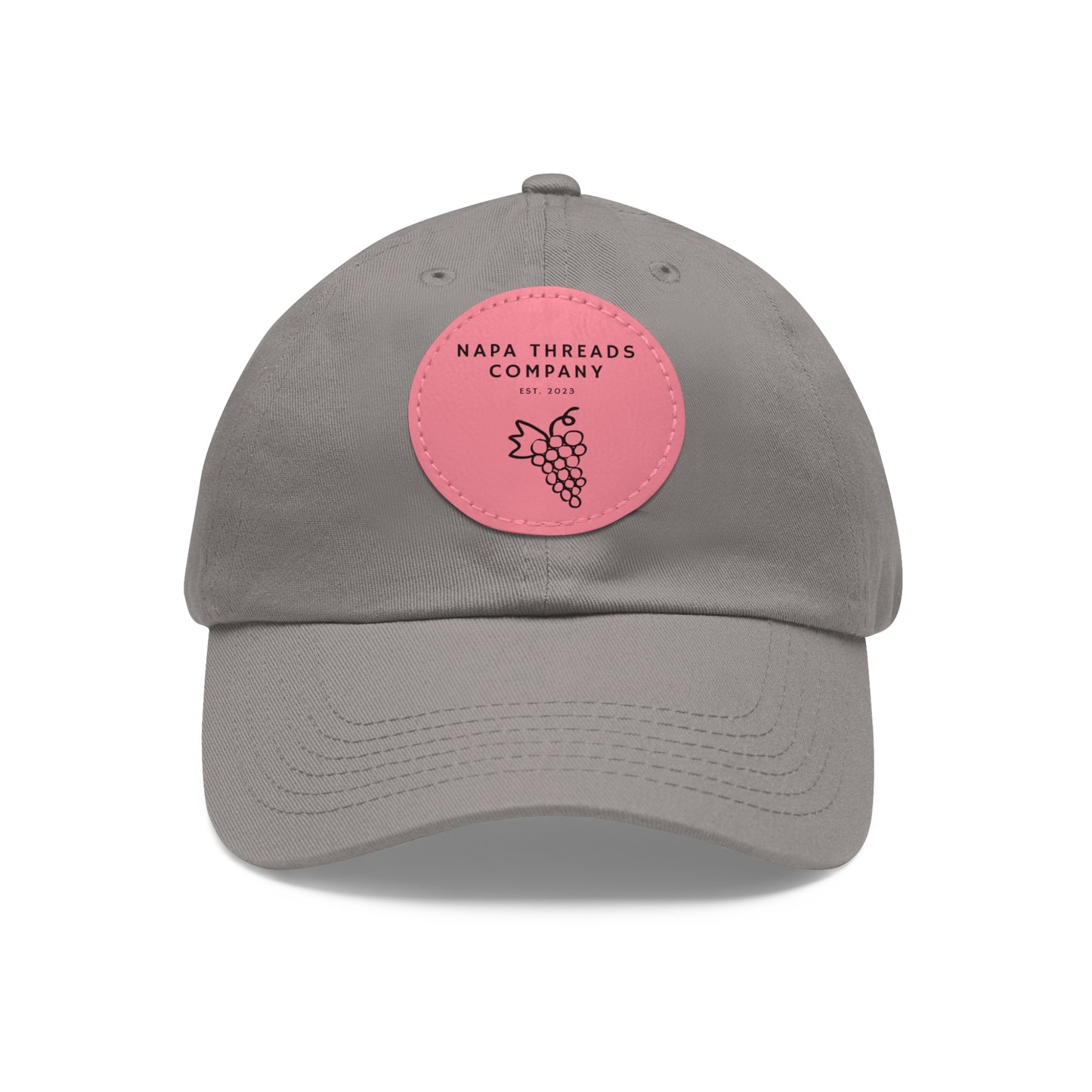 Napa Threads Hat with Leather Patch (Round)