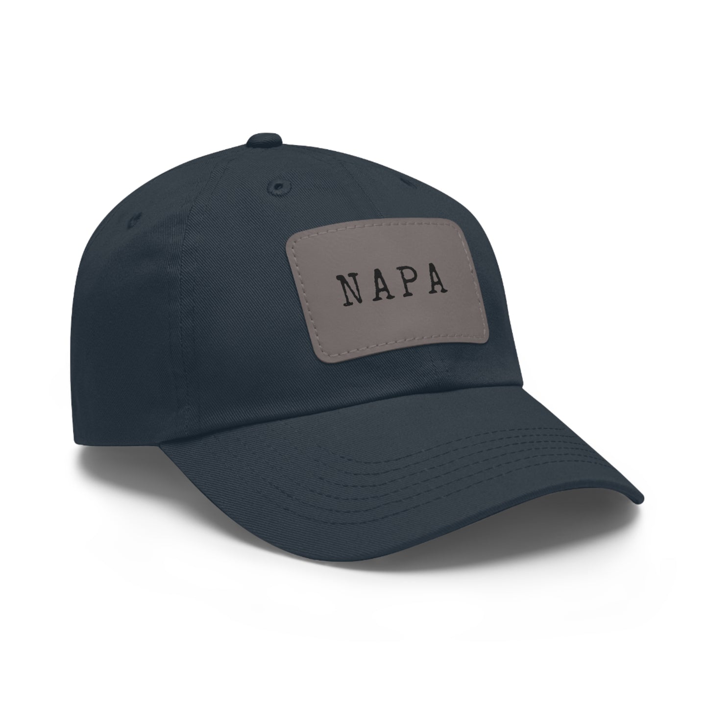 Napa Hat with Leather Patch (Rectangle)
