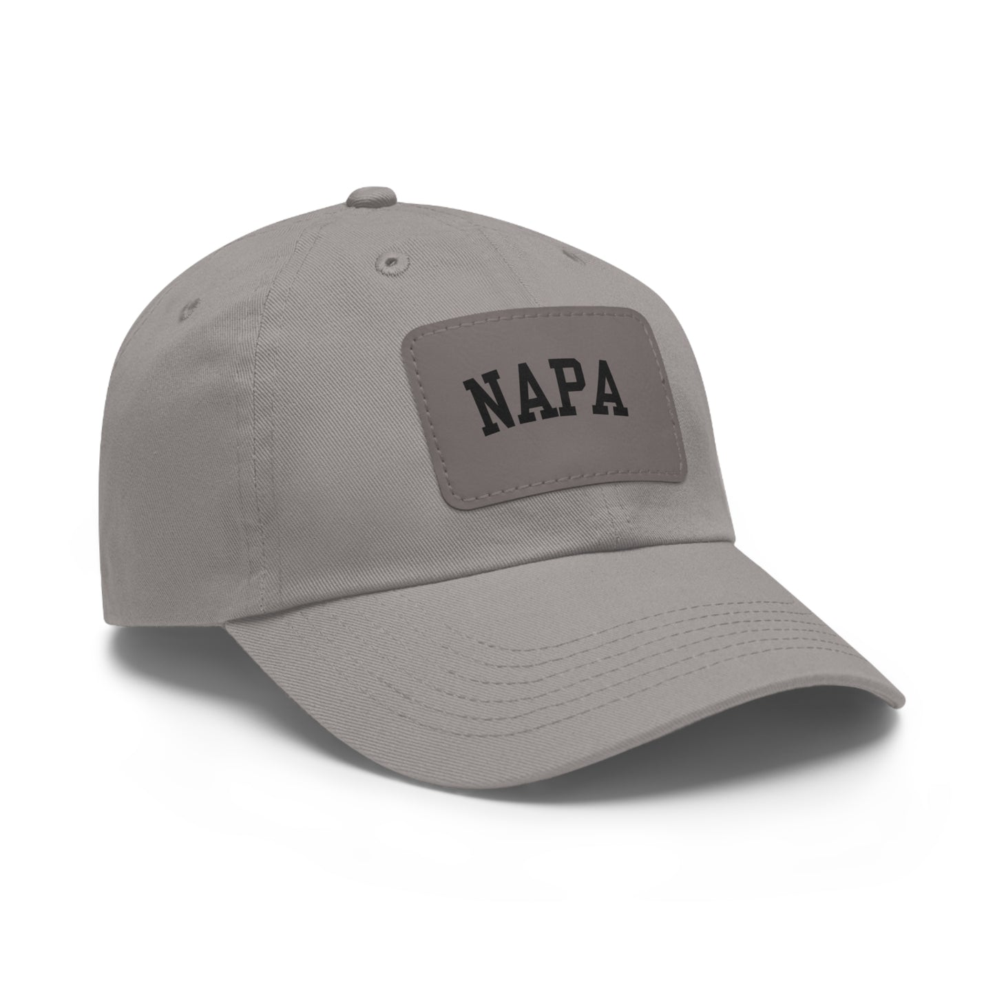 Napa Hat with Leather Patch (Rectangle)
