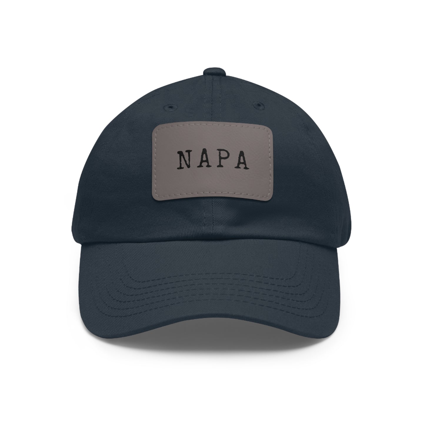 Napa Hat with Leather Patch (Rectangle)