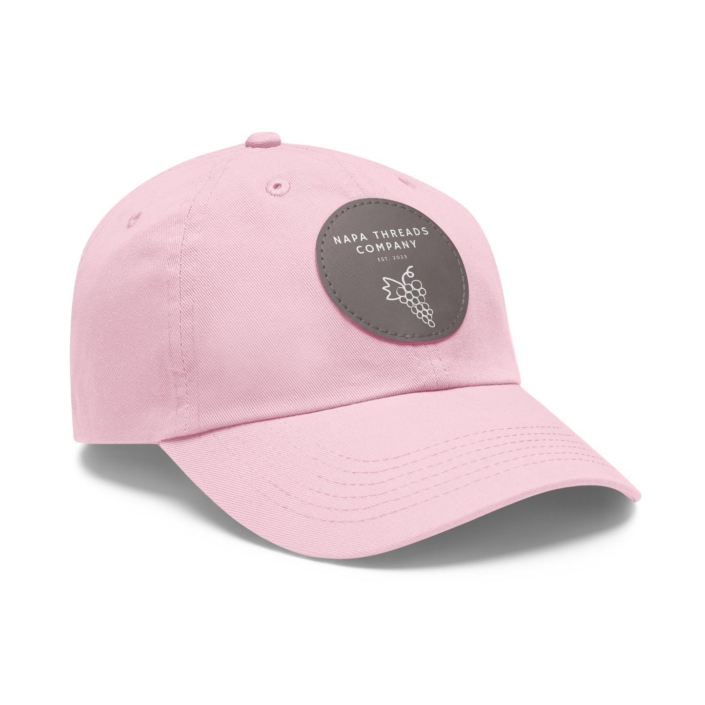 Napa Threads Hat with Leather Patch (Round)