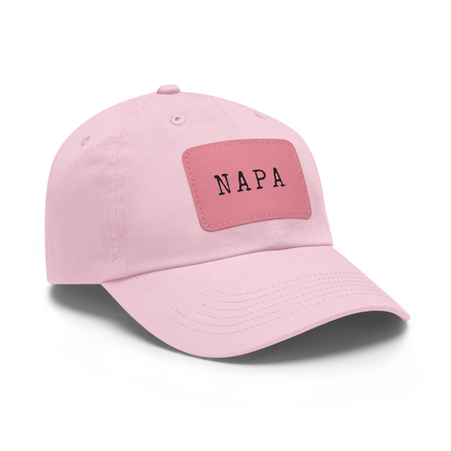 Napa Hat with Leather Patch (Rectangle)