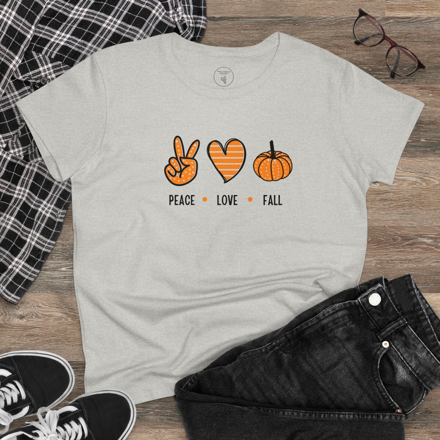 Women's Peace Love Fall Tee