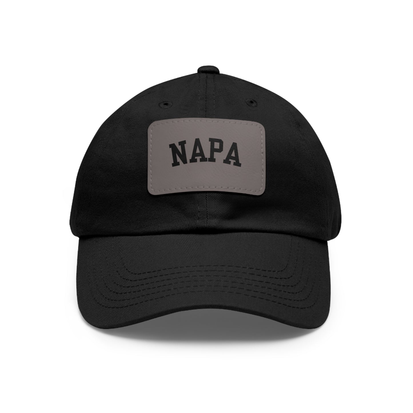 Napa Hat with Leather Patch (Rectangle)