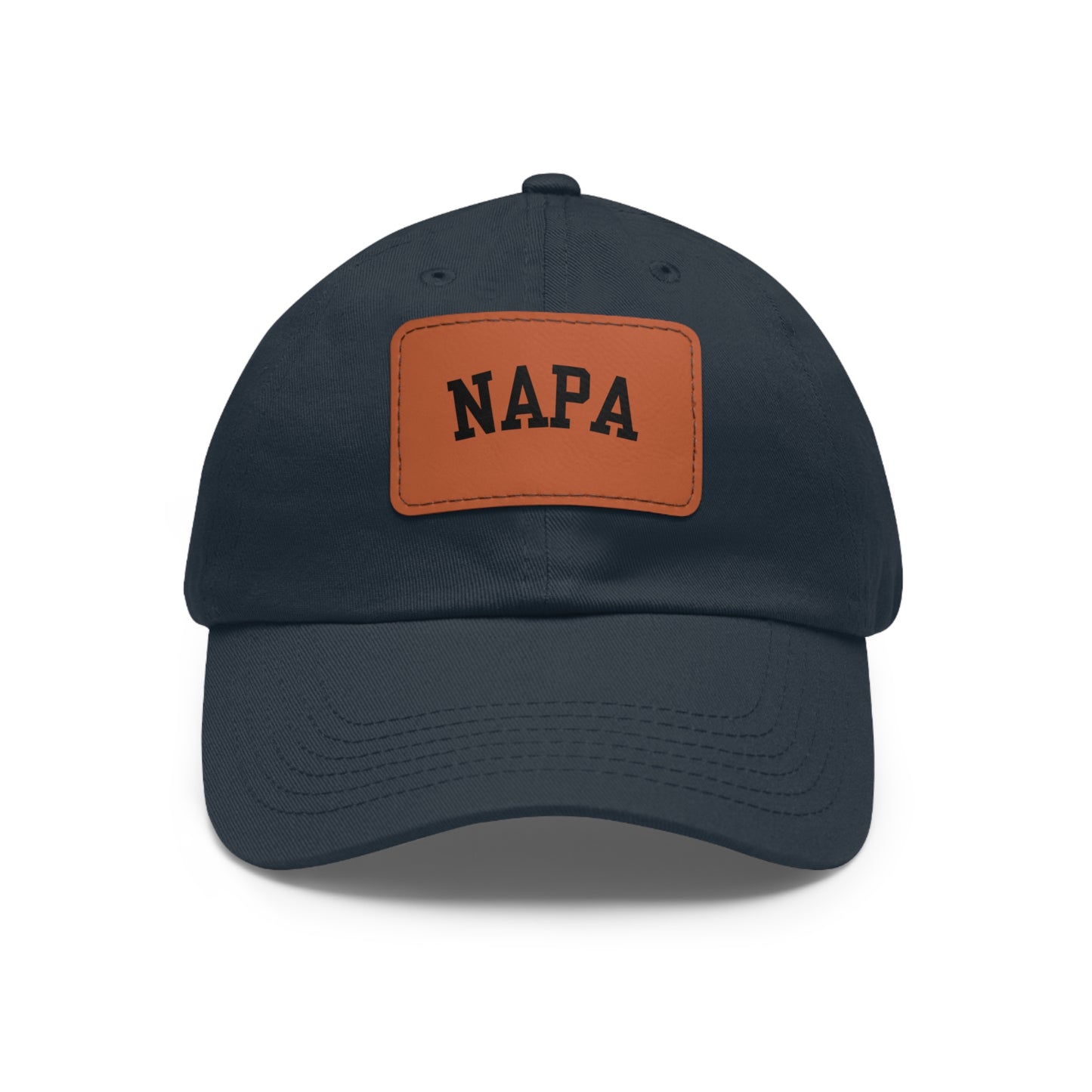 Napa Hat with Leather Patch (Rectangle)