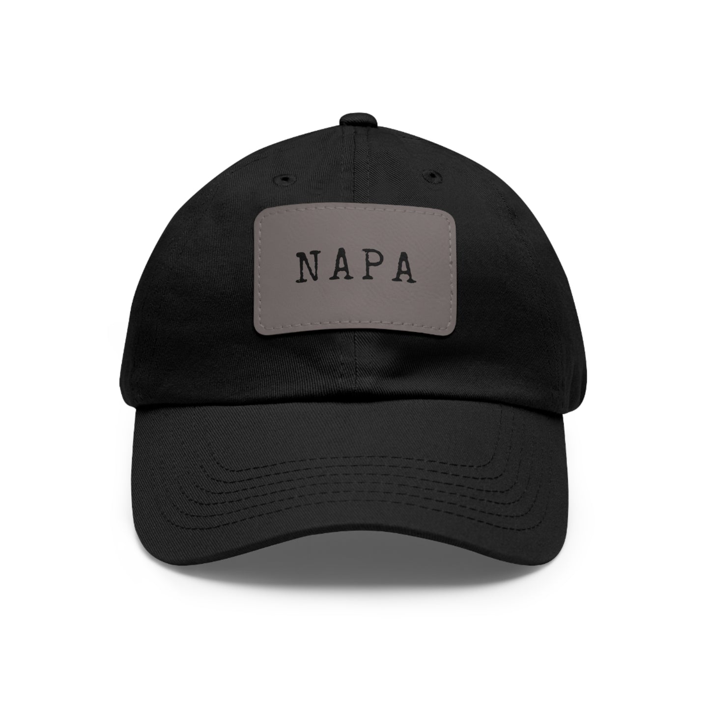 Napa Hat with Leather Patch (Rectangle)