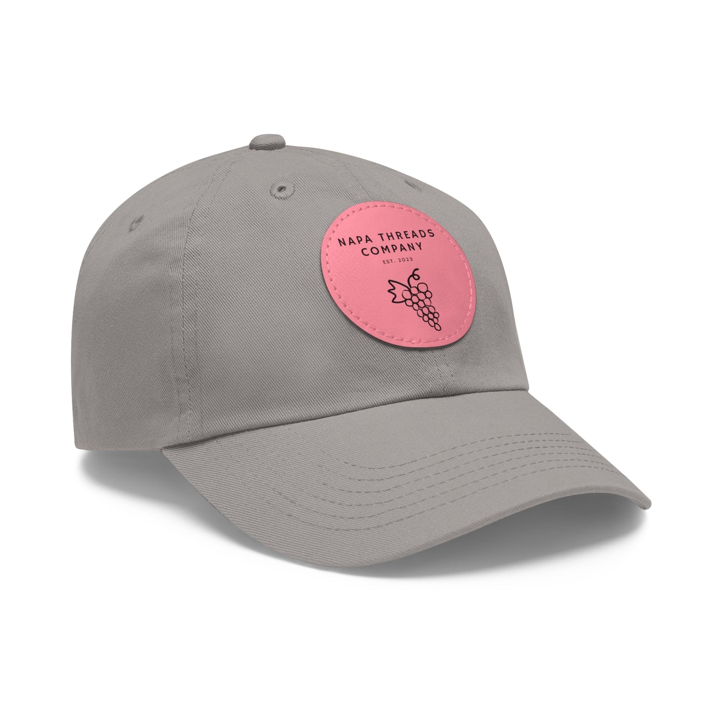 Napa Threads Hat with Leather Patch (Round)