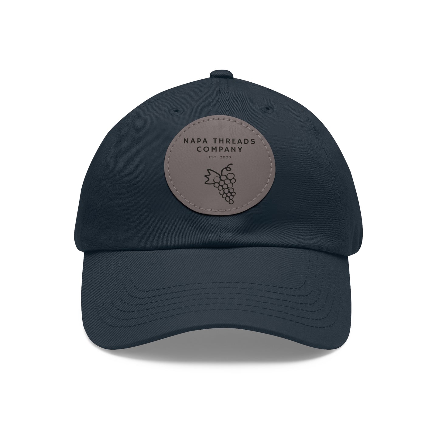 Napa Threads Hat with Leather Patch (Round)