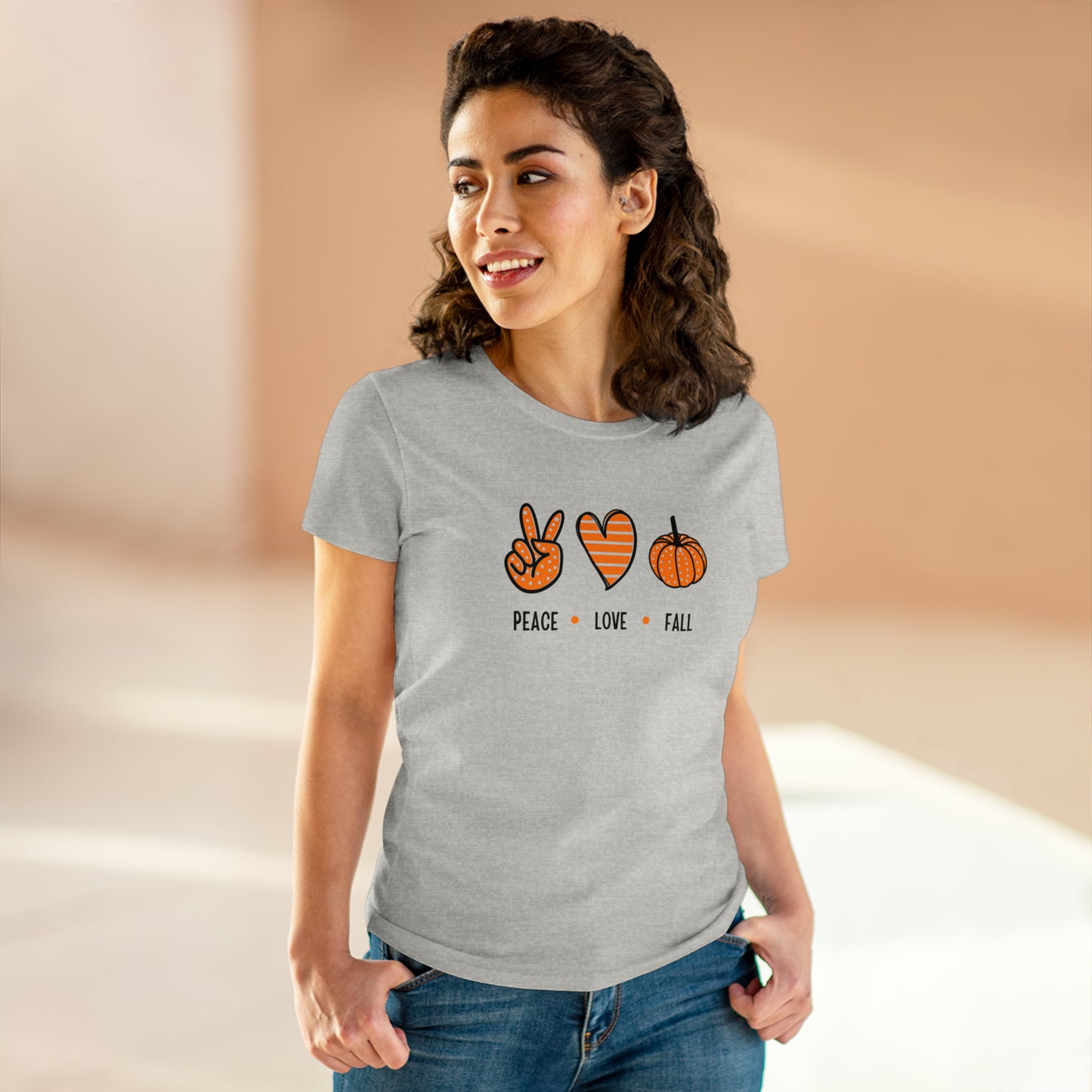 Women's Peace Love Fall Tee