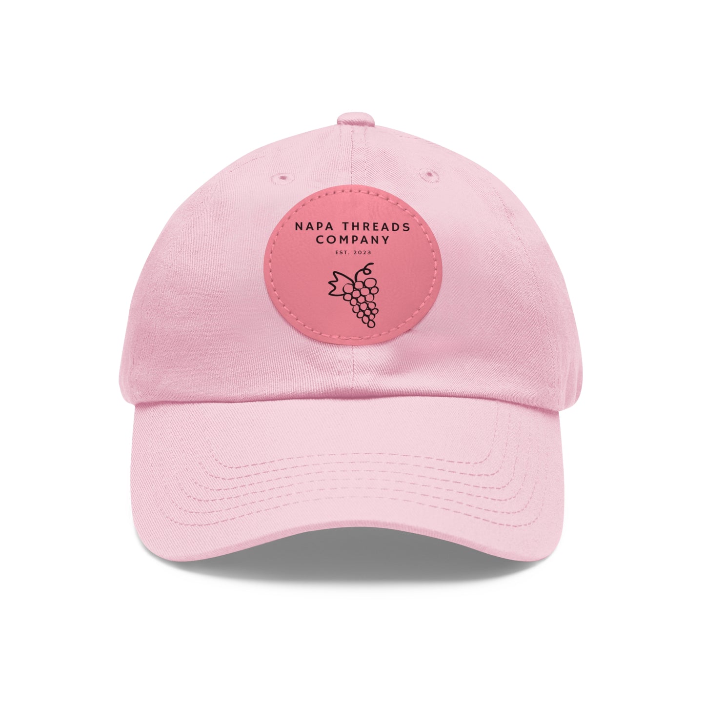 Napa Threads Hat with Leather Patch (Round)