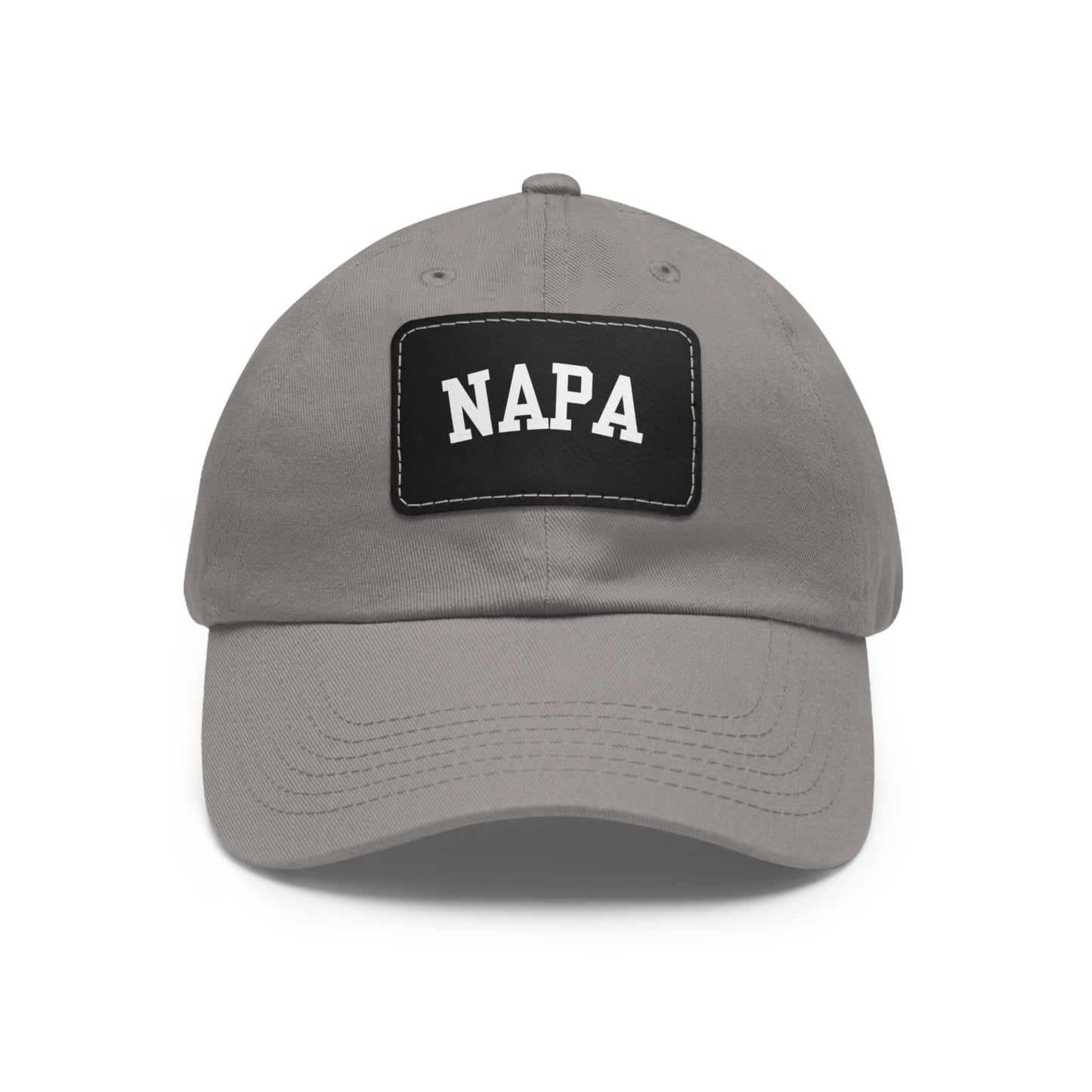 Napa Hat with Leather Patch (Rectangle)