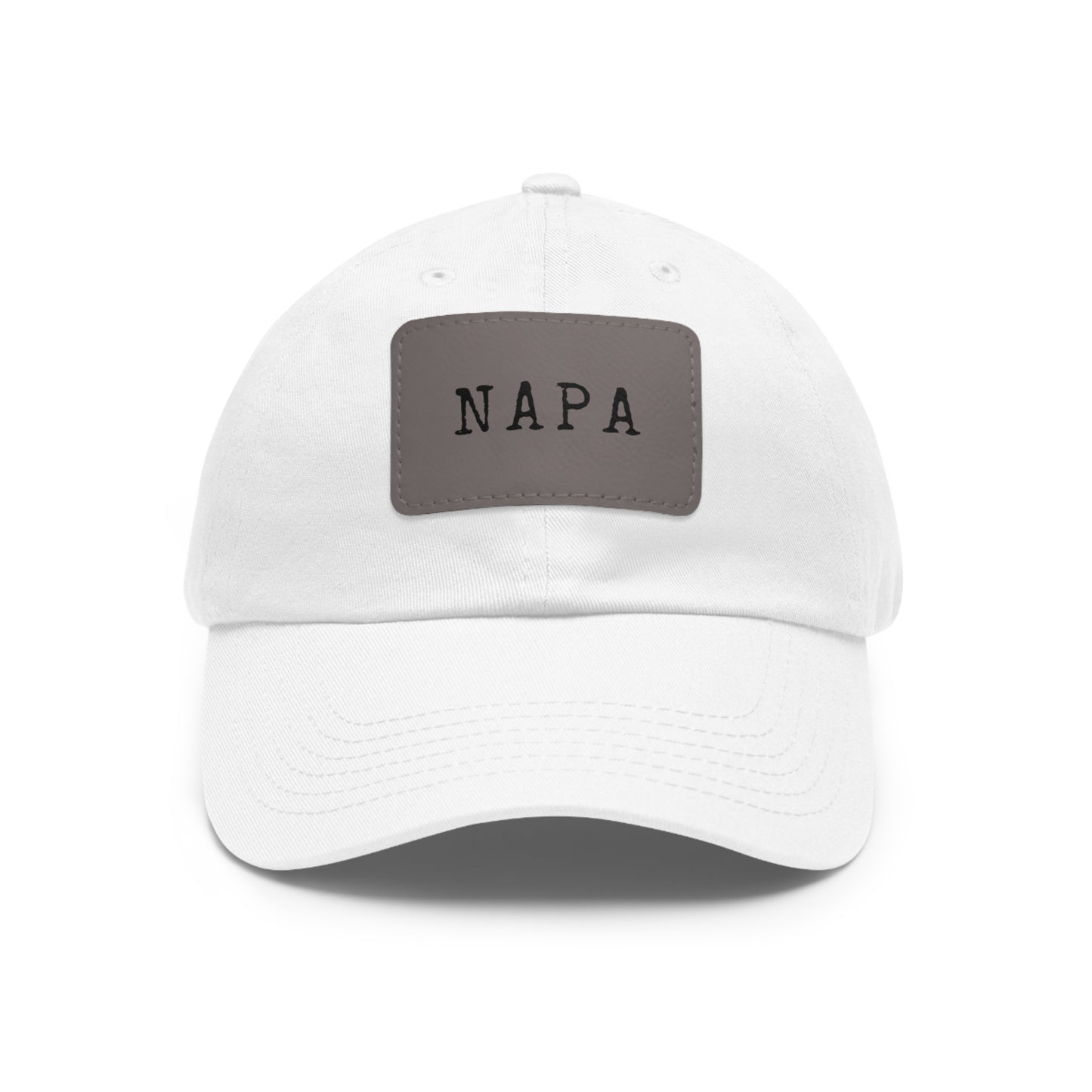 Napa Hat with Leather Patch (Rectangle)