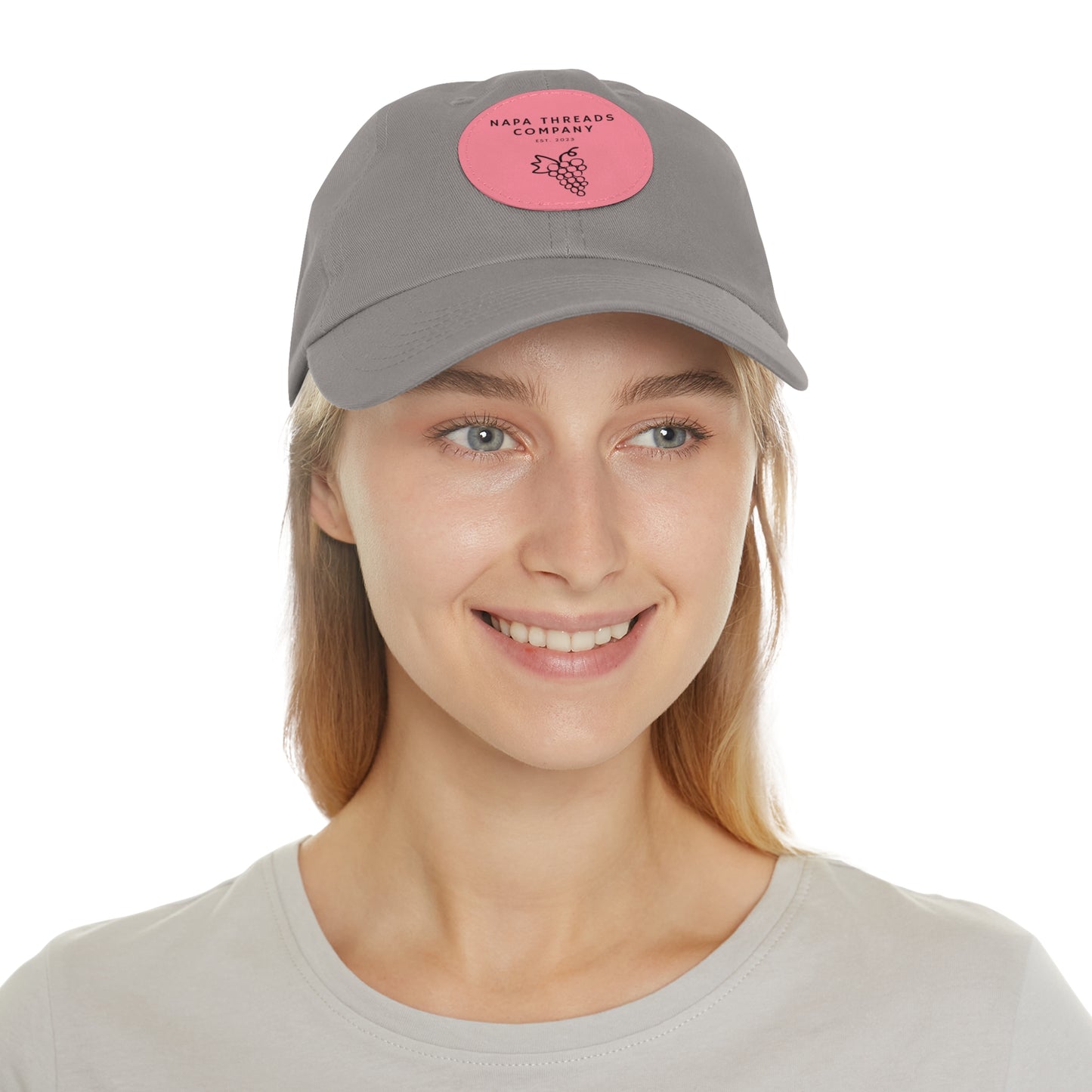 Napa Threads Hat with Leather Patch (Round)