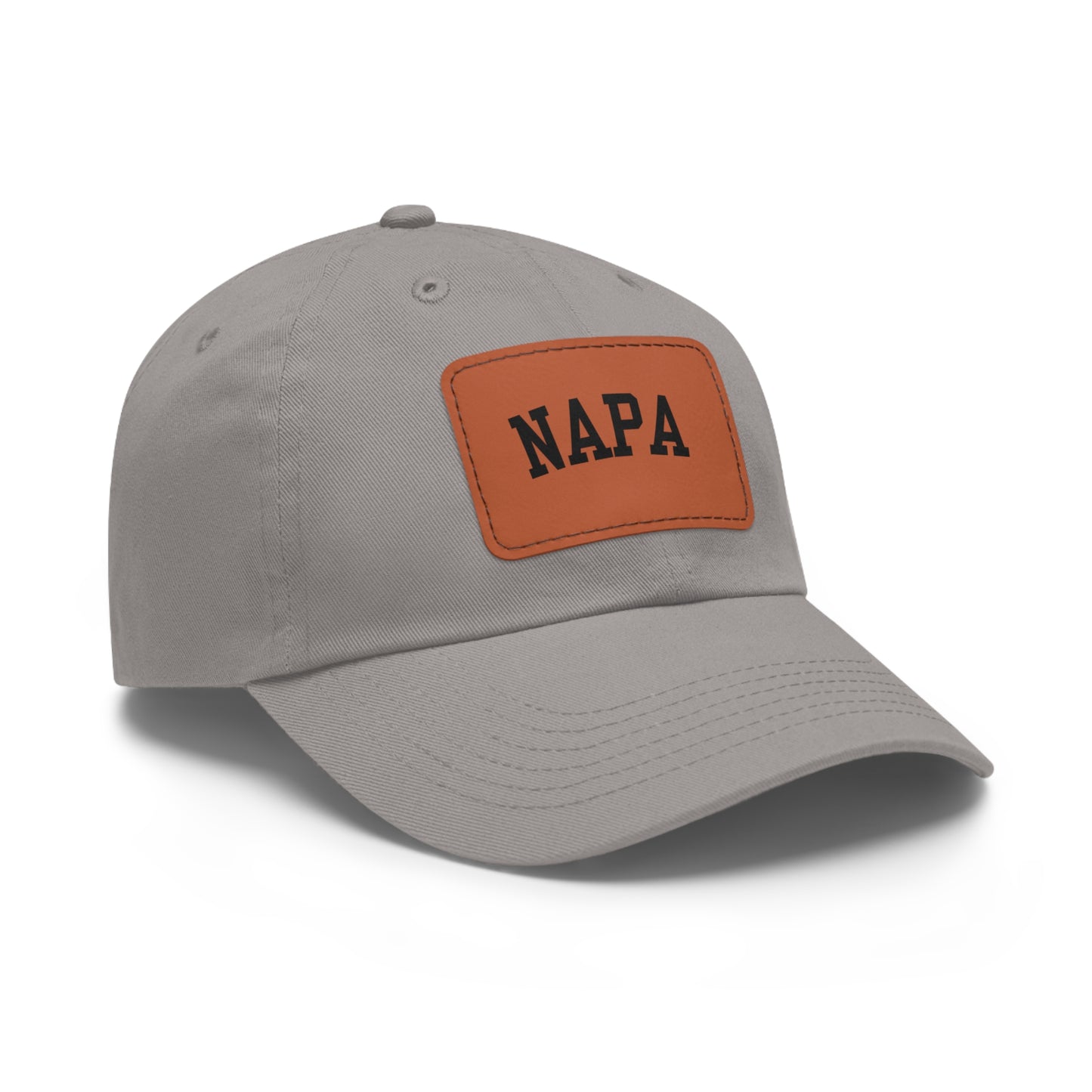 Napa Hat with Leather Patch (Rectangle)