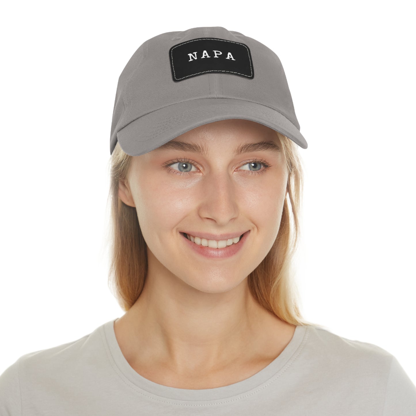 Napa Hat with Leather Patch (Rectangle)