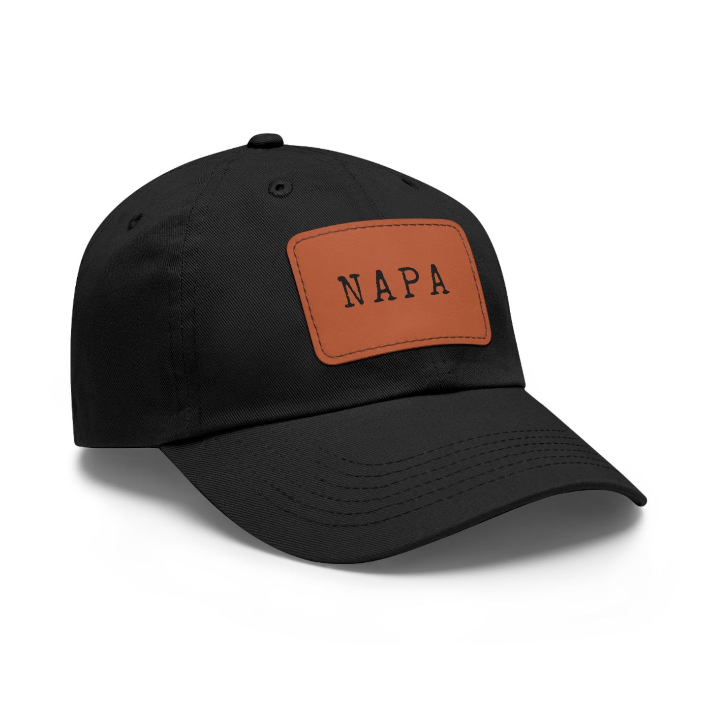 Napa Hat with Leather Patch (Rectangle)