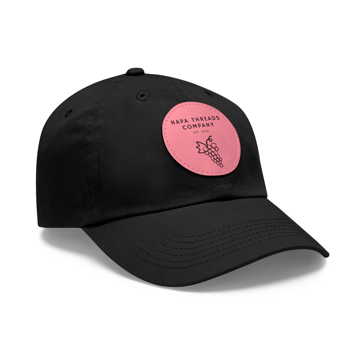 Napa Threads Hat with Leather Patch (Round)