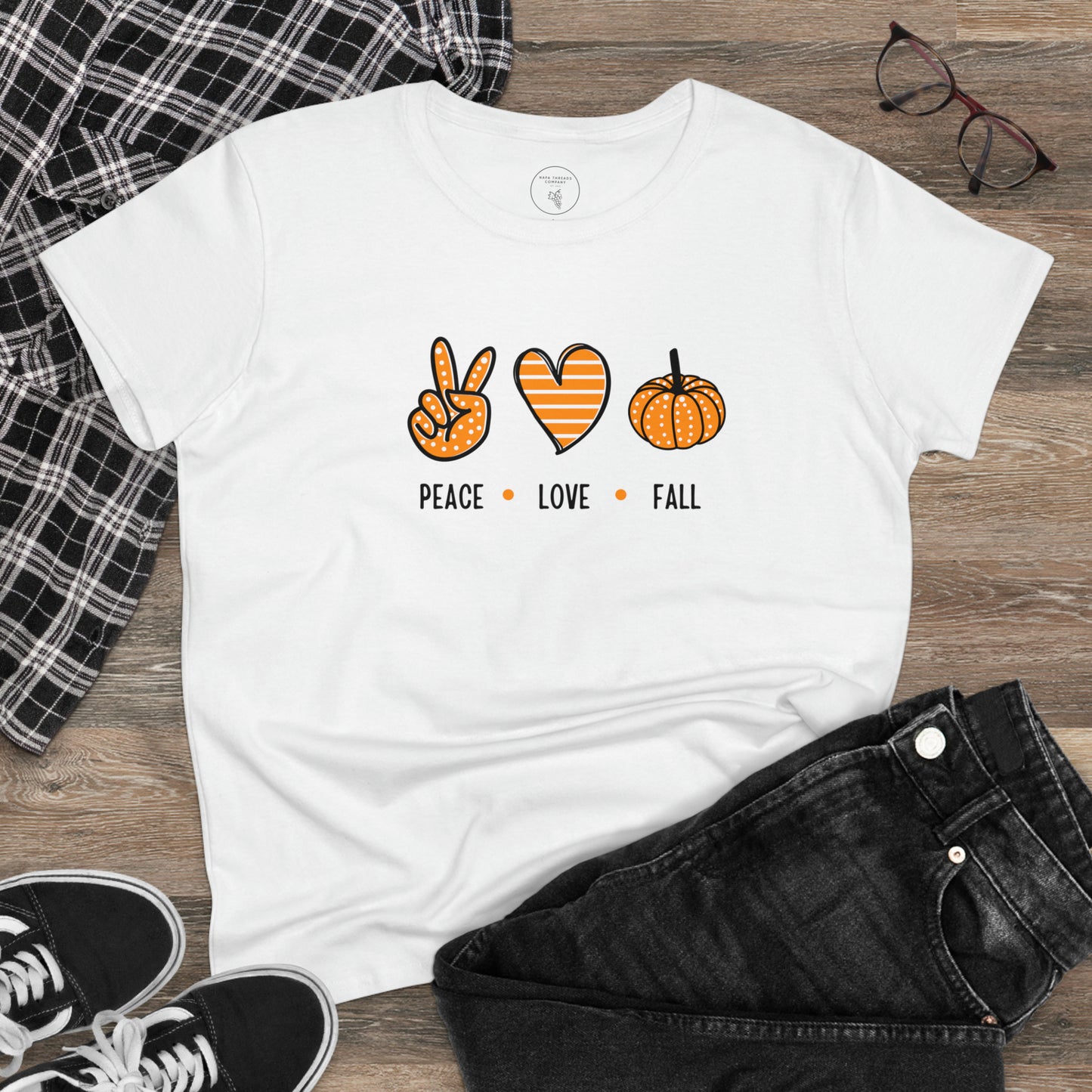 Women's Peace Love Fall Tee