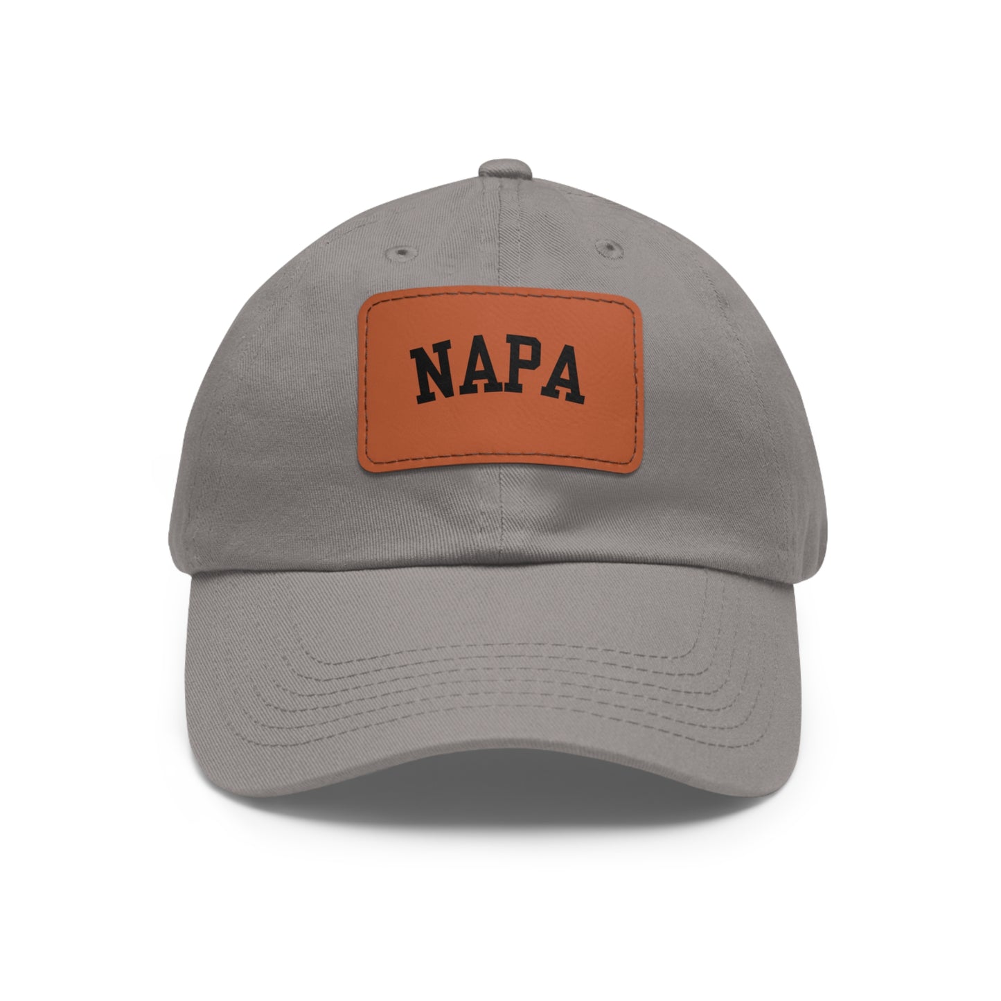 Napa Hat with Leather Patch (Rectangle)