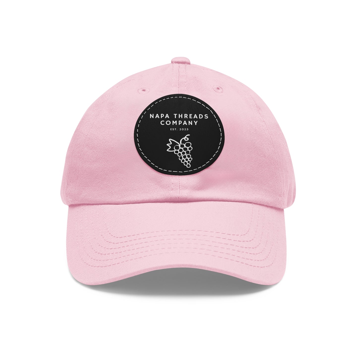 Napa Threads Hat with Leather Patch (Round)
