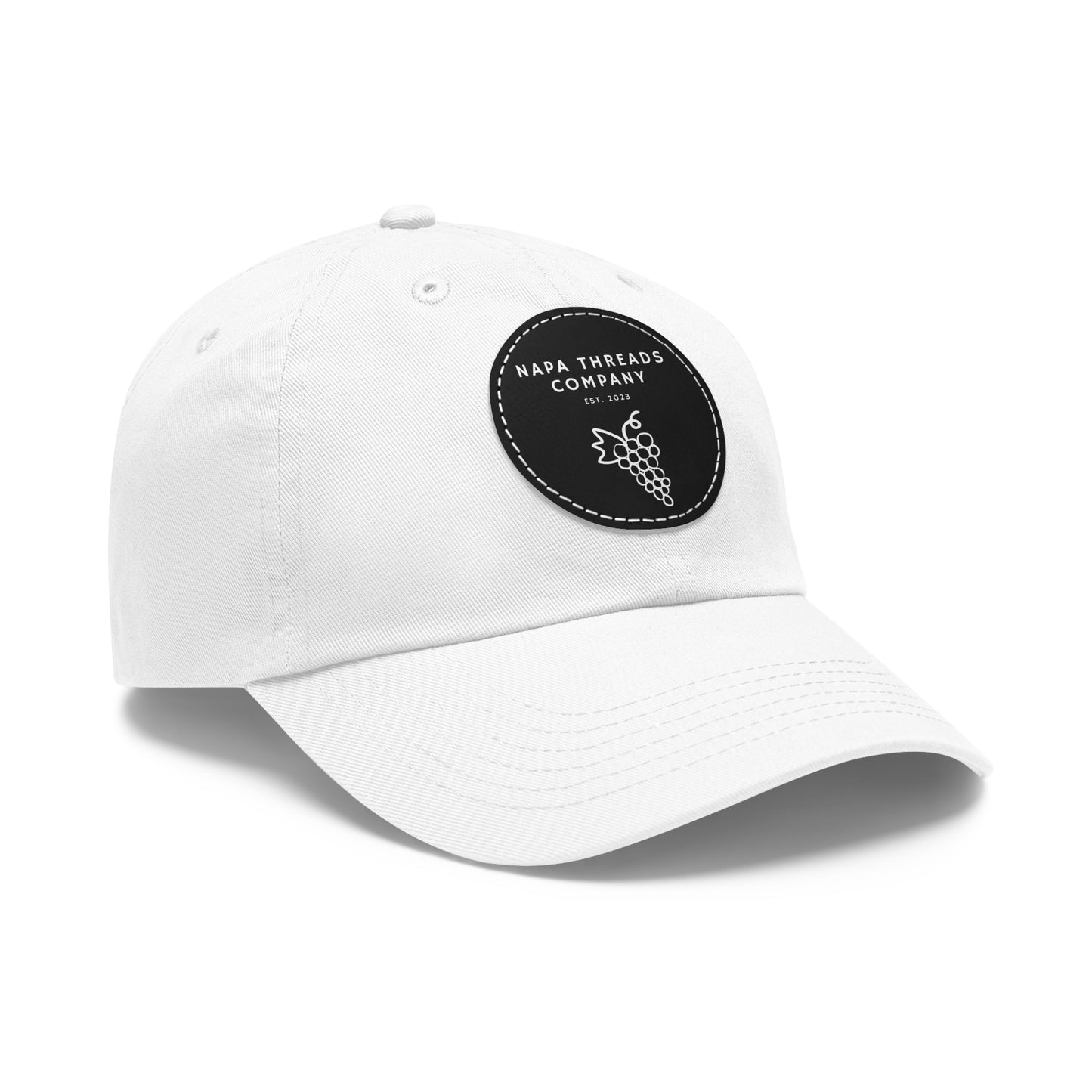 Napa Threads Hat with Leather Patch (Round)
