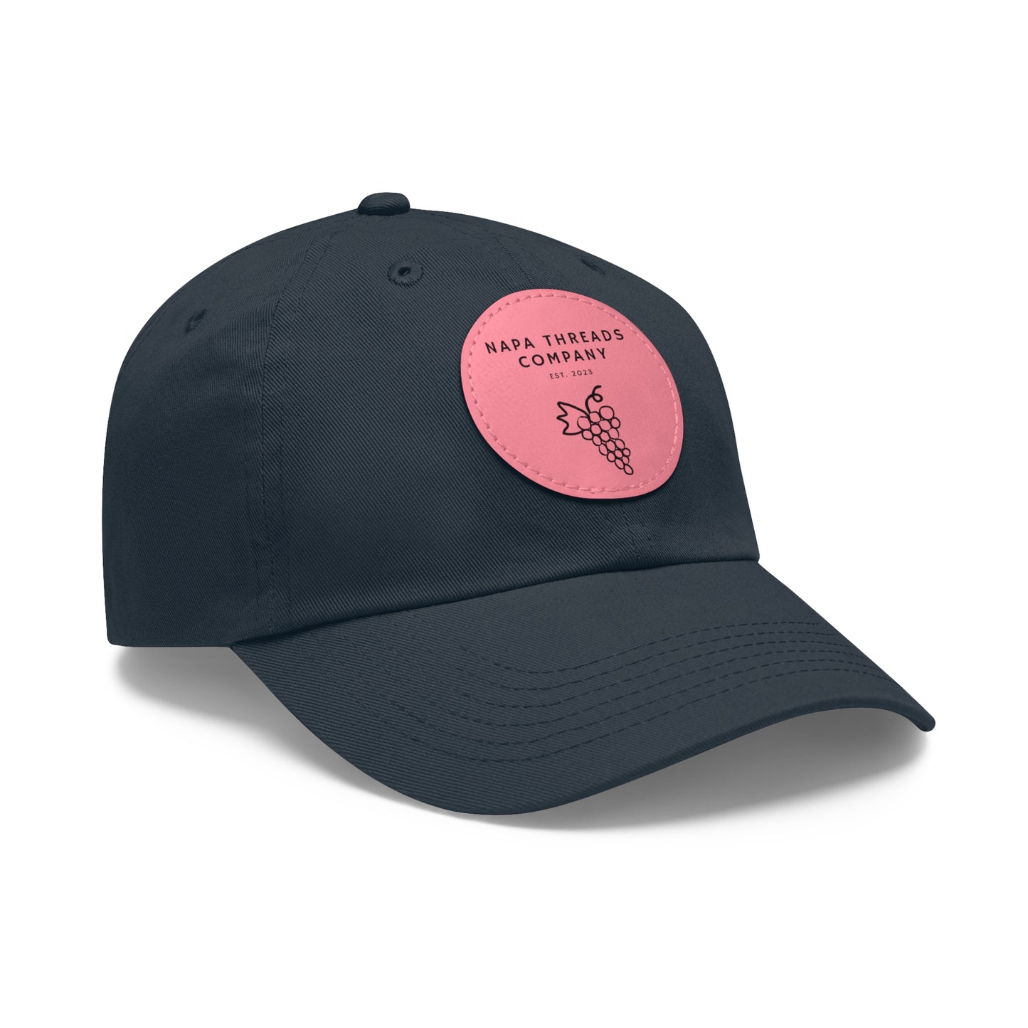 Napa Threads Hat with Leather Patch (Round)