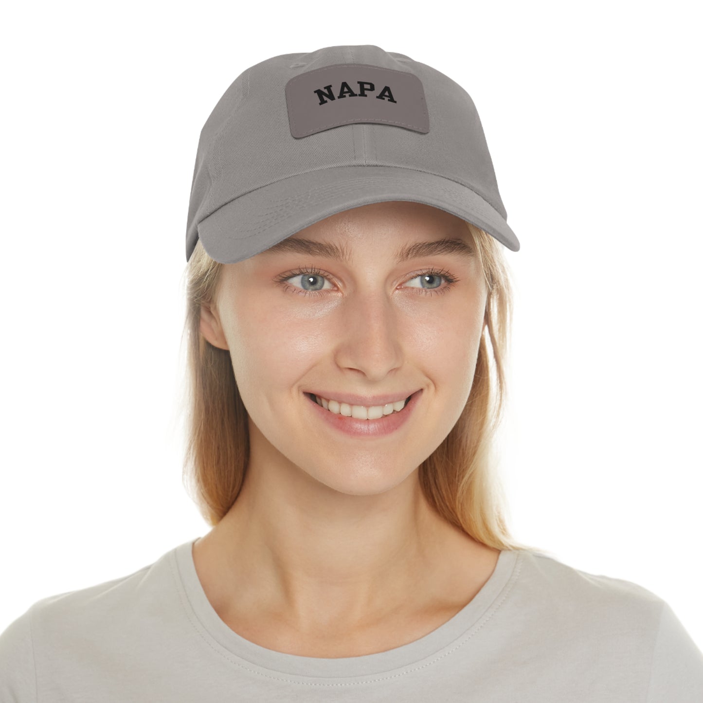 Napa Hat with Leather Patch (Rectangle)