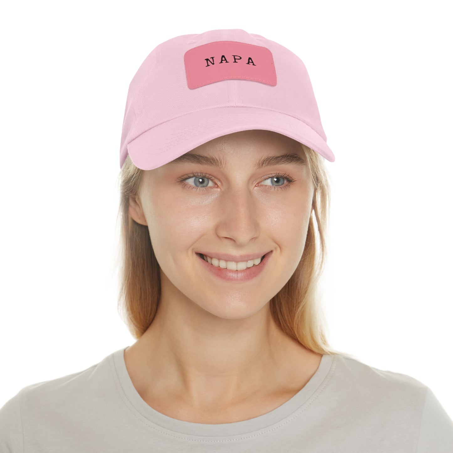 Napa Hat with Leather Patch (Rectangle)